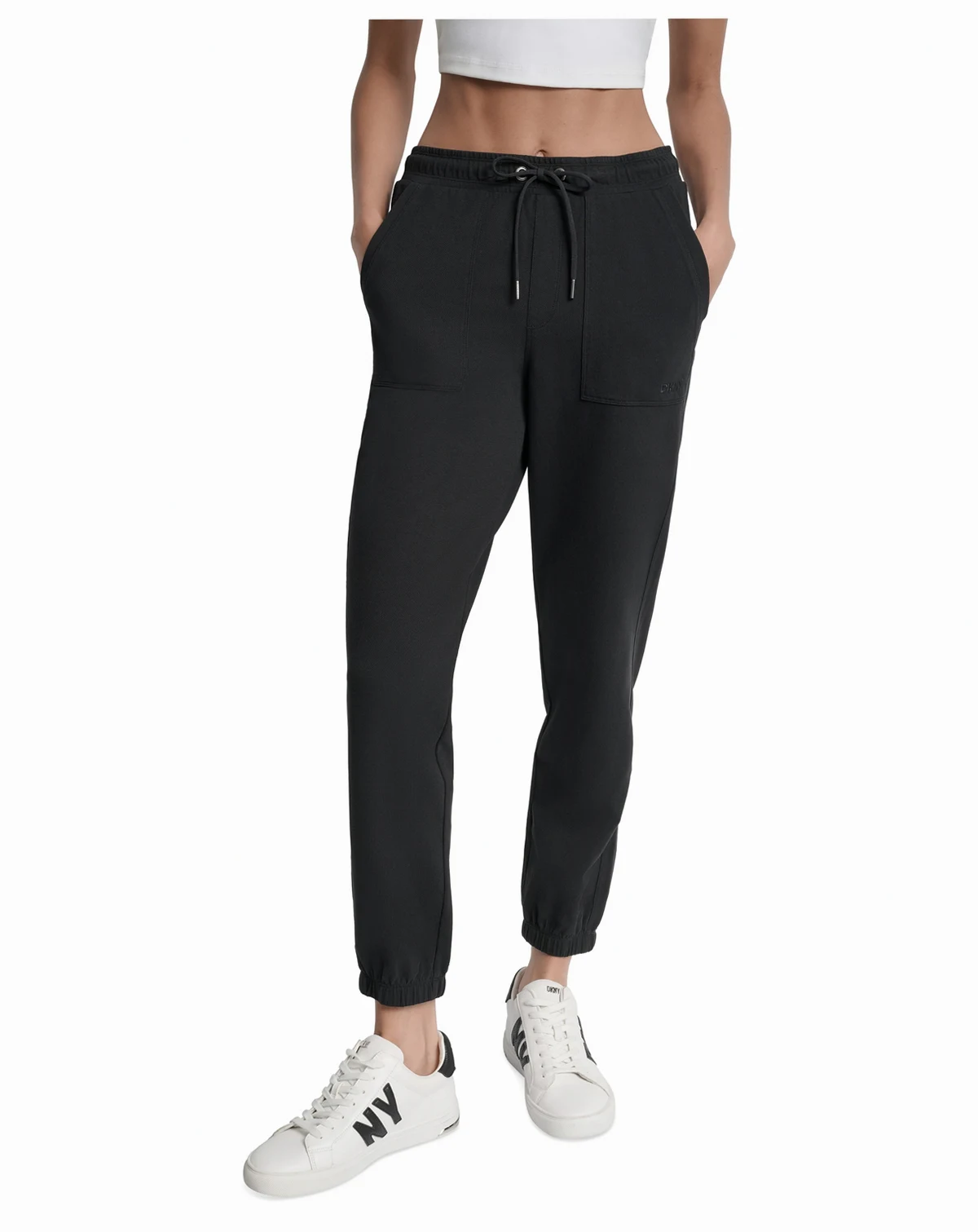 Women's Cotton-Blend Tie-Waist Joggers
