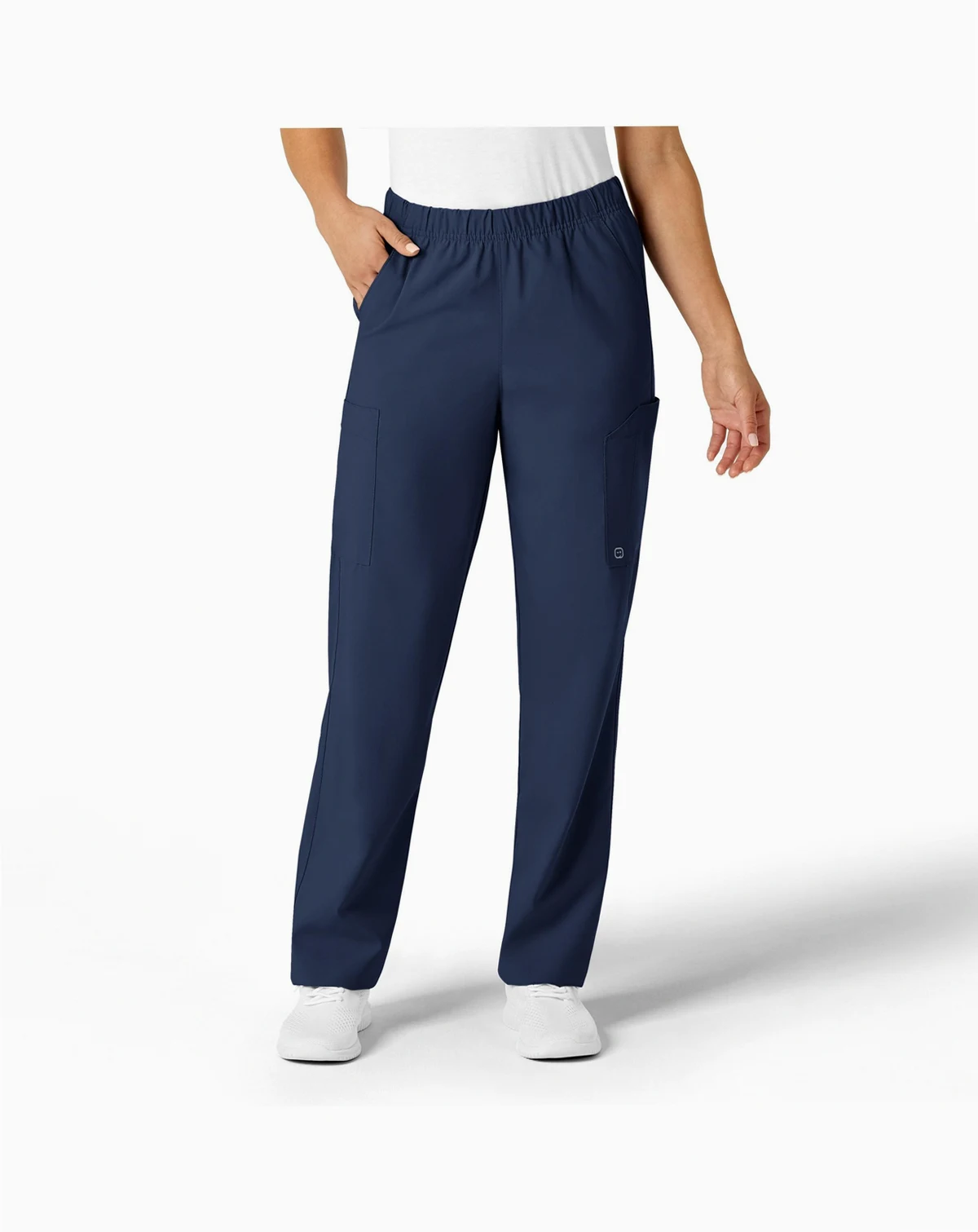 Plus Size W123 Unisex Multi-Cargo Scrub Pant