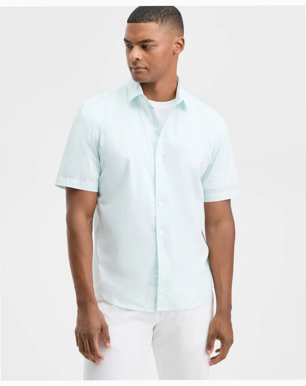 Men's Short-Sleeve Cooper Stripe Shirt, Macy's Exclusive
