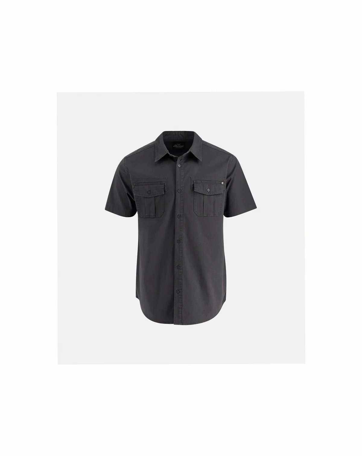 Big & Tall Men's Short Sleeve Utility Button Up Shirt