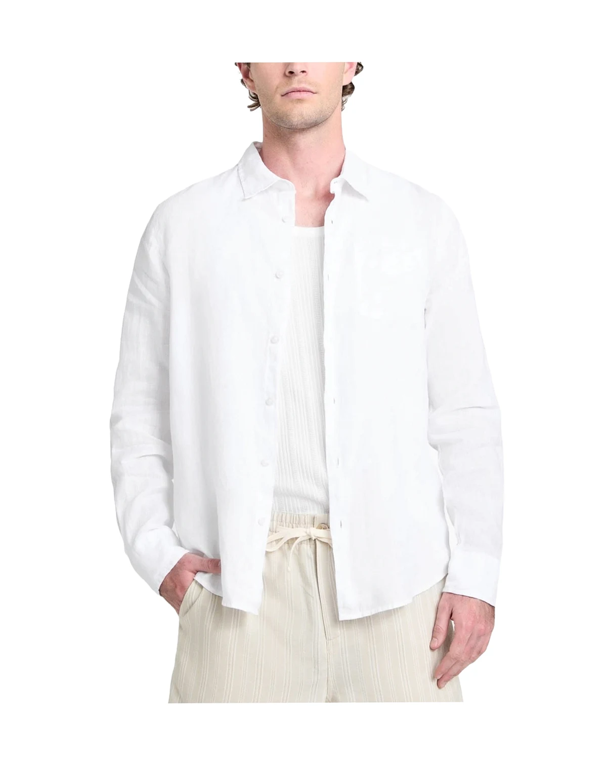 Men's Napa Relaxed-Fit Textured Button-Down Shirt