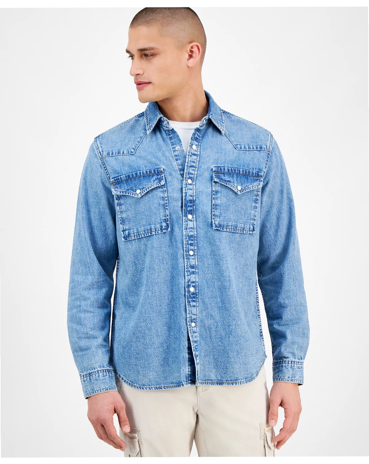 Men's Marshall Western Shirt, Exclusively at Macy's