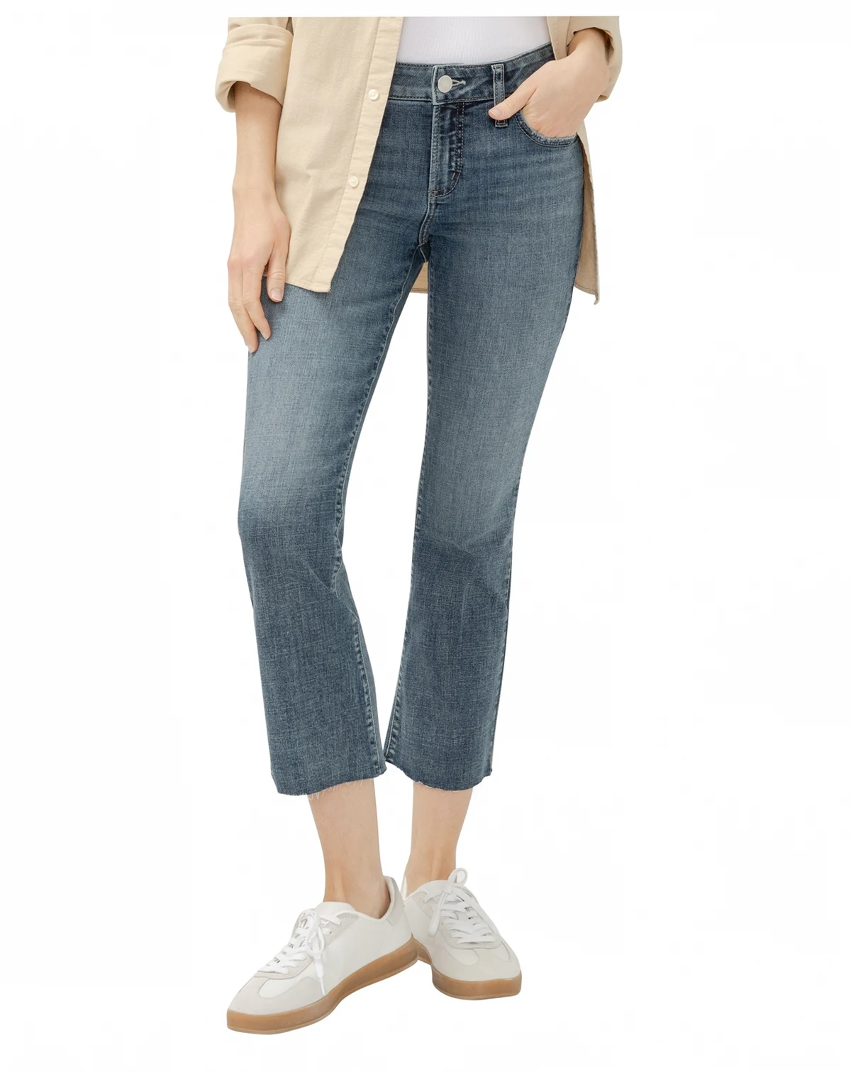 Women's Elyse Mid Rise Comfort Fit Kick Flare Jeans
