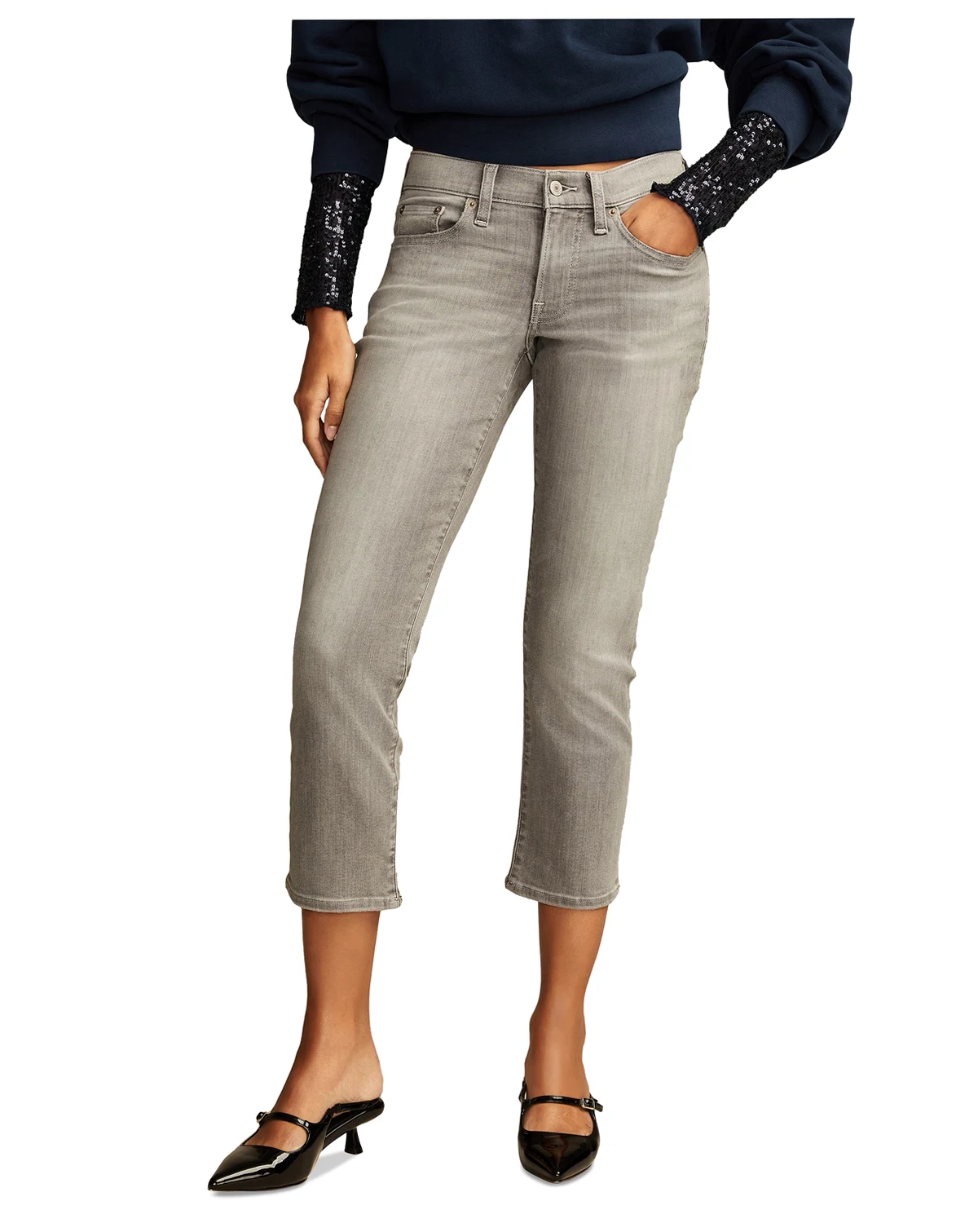 Women's Sweet Cropped Mid-Rise Jeans