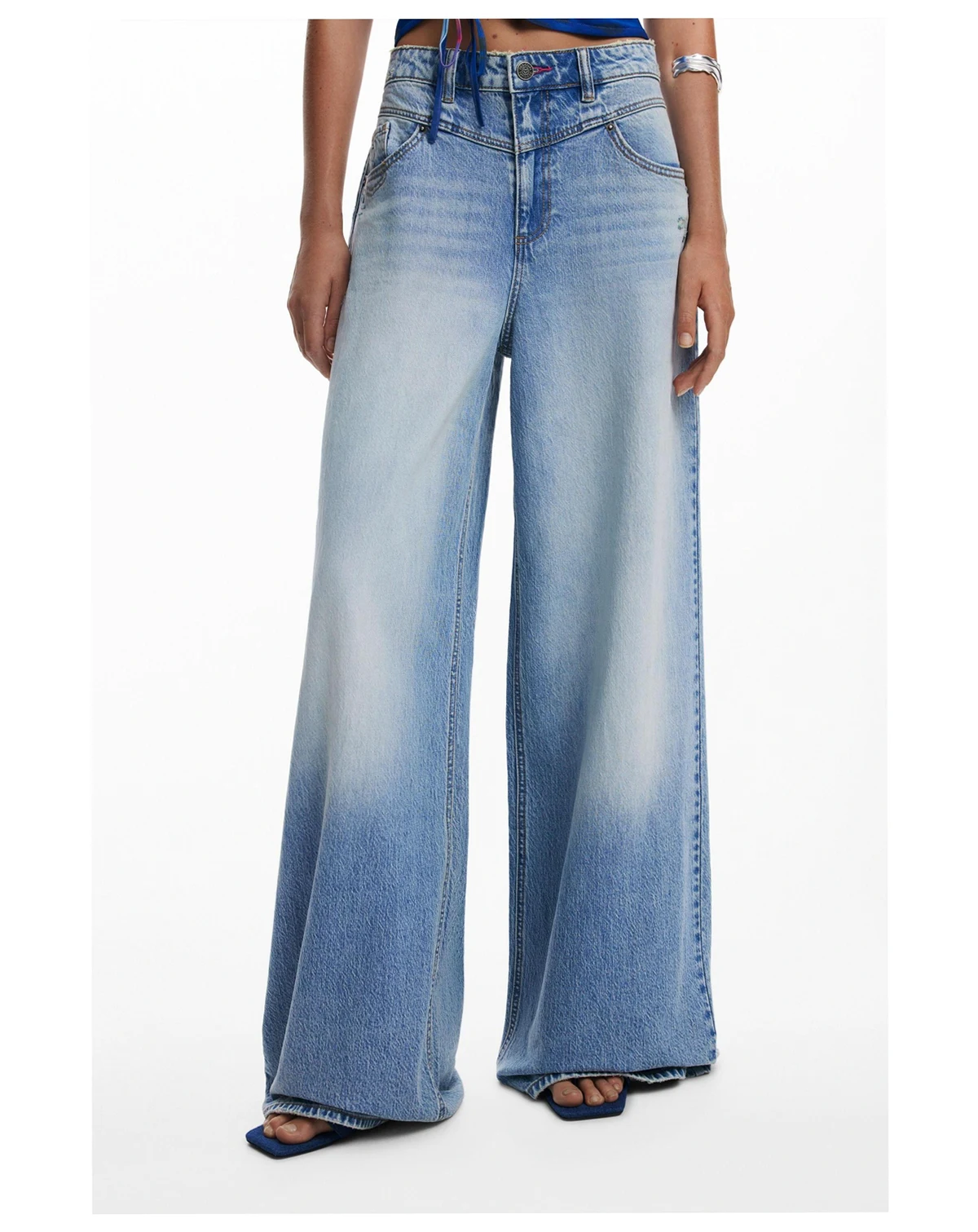Women's Wide leg denim trousers
