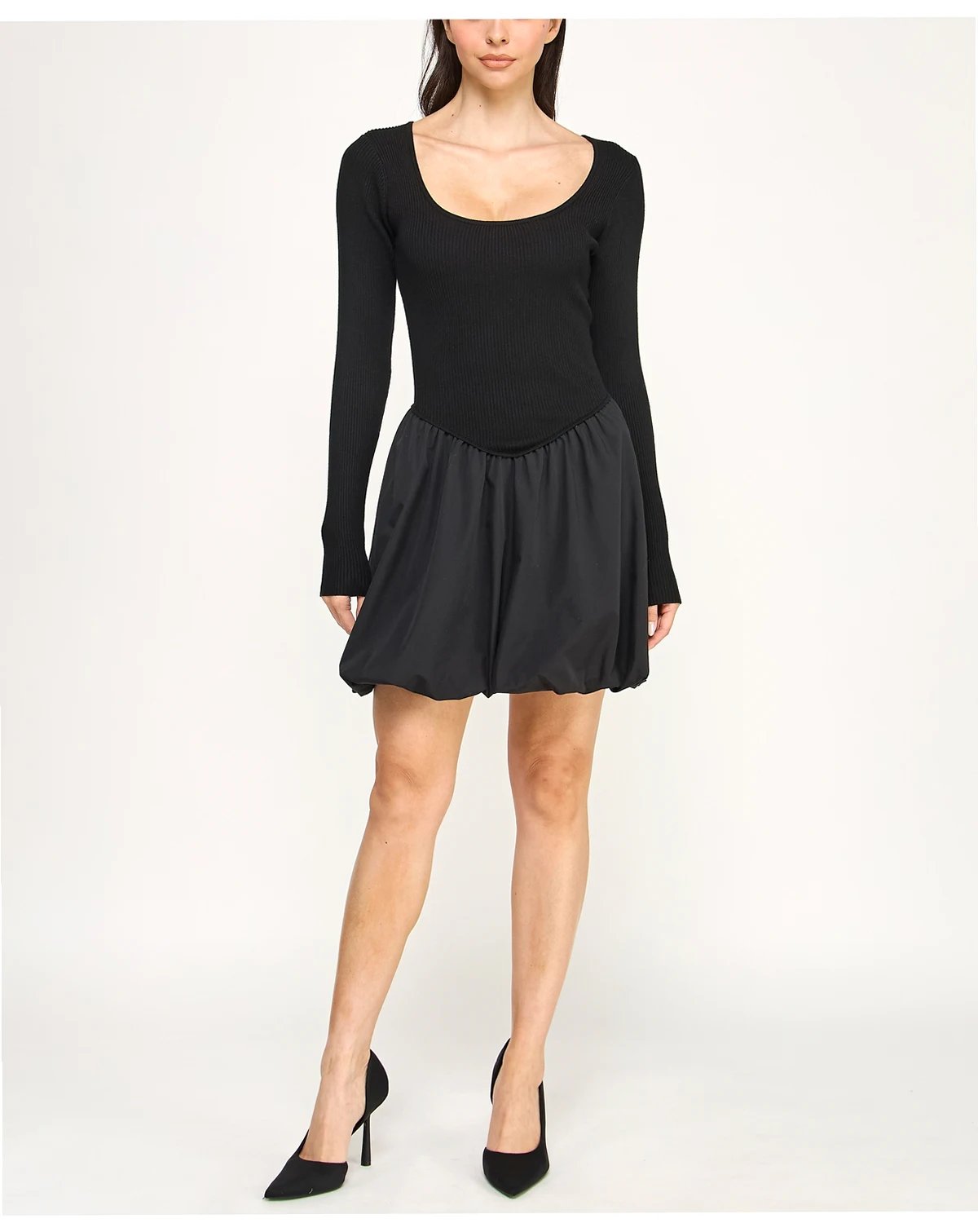Juniors' Bubble Sweater Dress