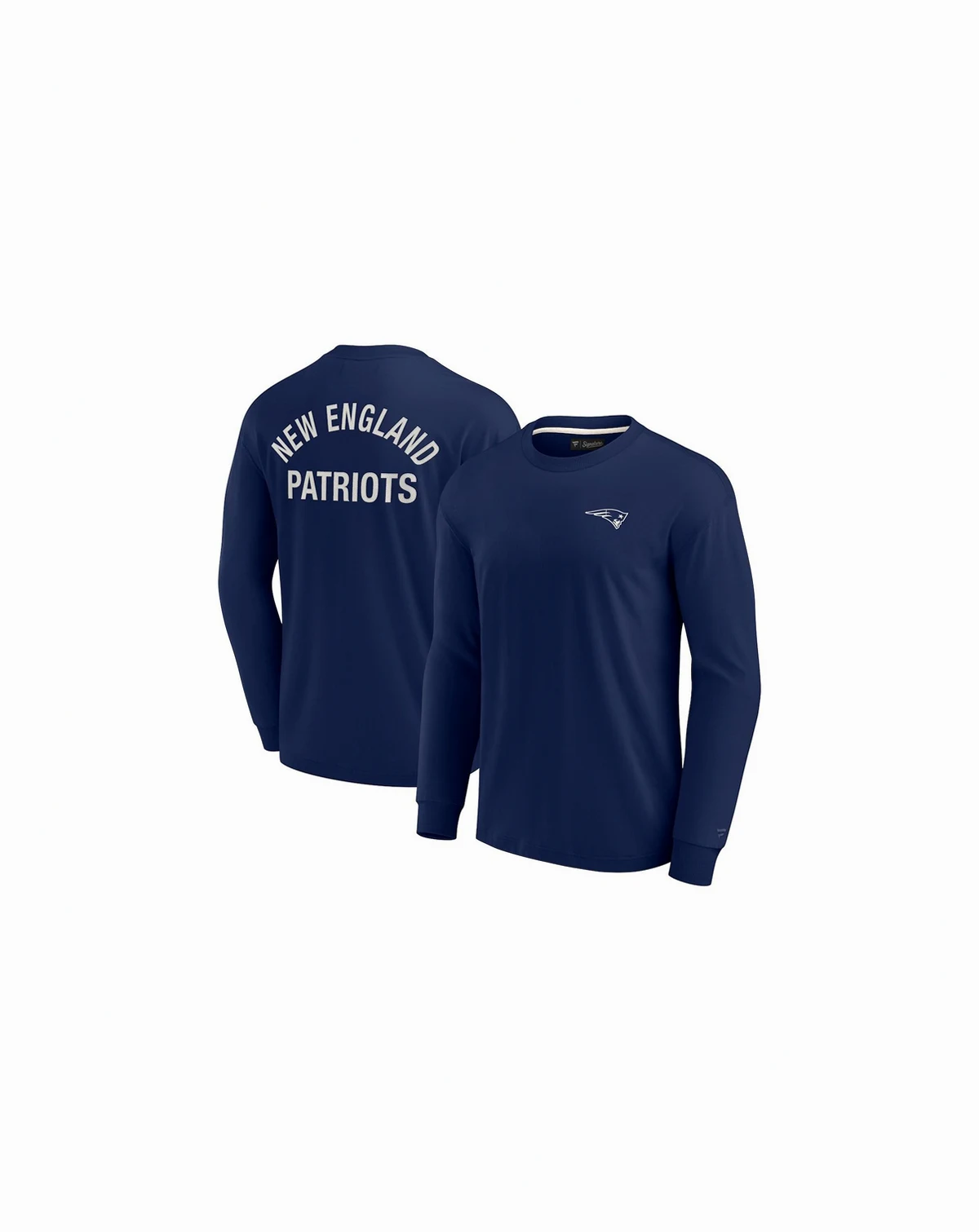 Men's and Women's Navy New England Patriots Super Soft Long Sleeve T-shirt