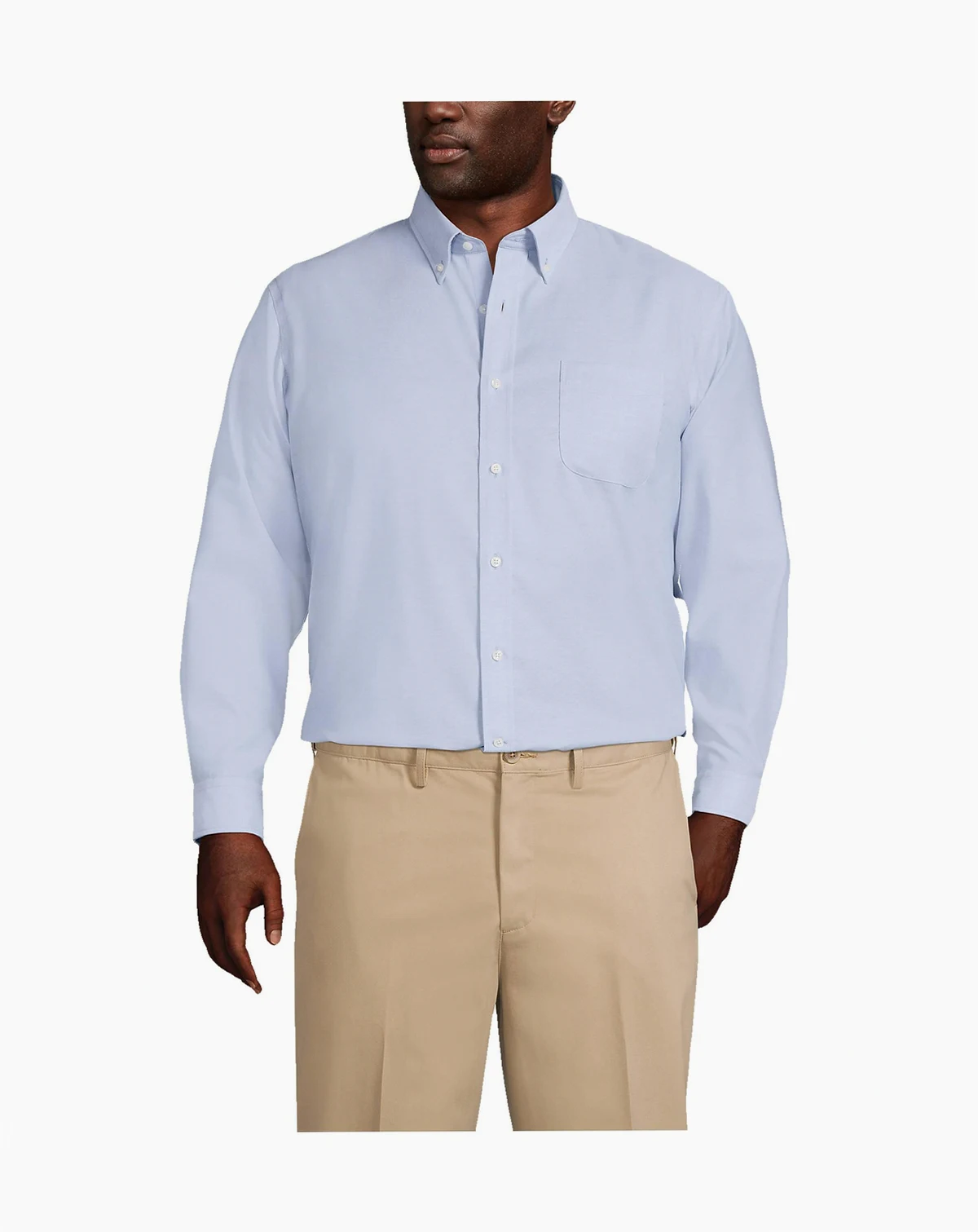 Big & Tall Traditional Fit Solid No Iron Supima Oxford Dress Shirt