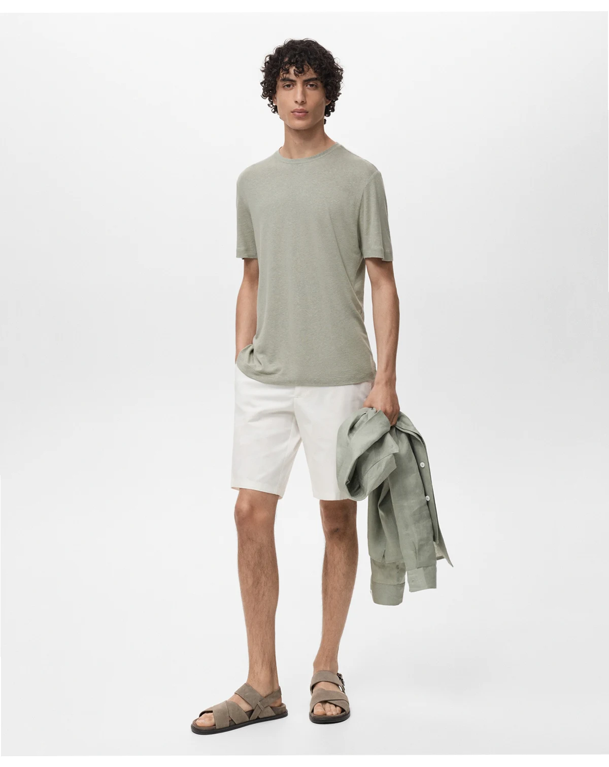 Men's Linen Slim-Fit T-Shirt