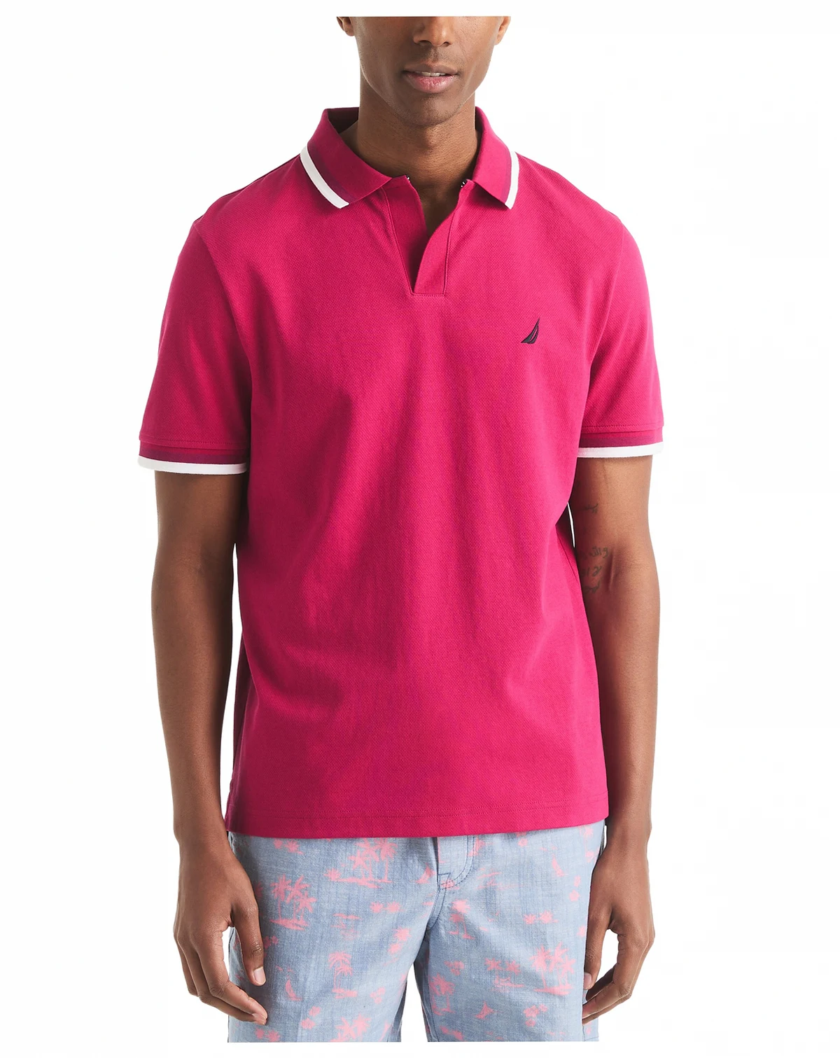 Men's Classic-Fit Johnny Collar Tipped Polo Shirt