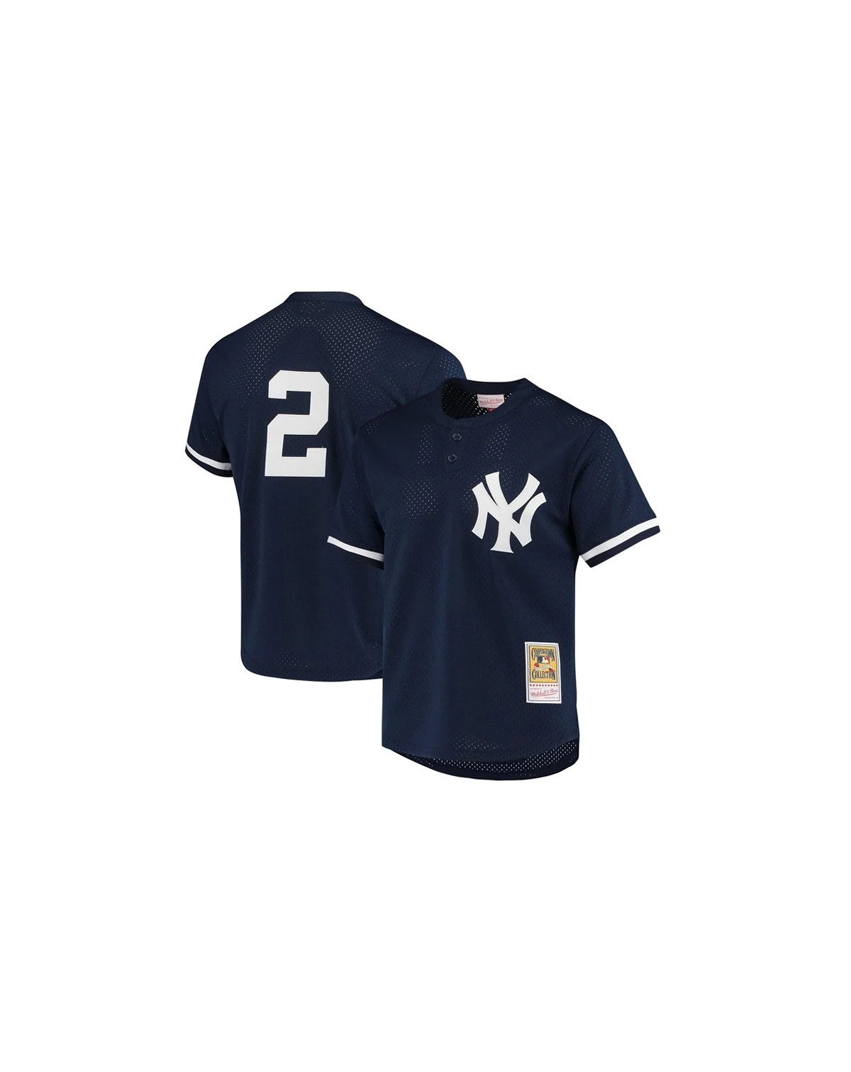 Men's Derek Jeter Navy New York Yankees Cooperstown Collection 1995 Batting Practice Jersey