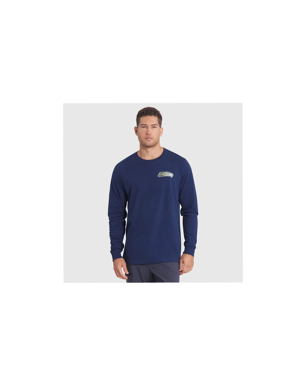 Men's College Navy Seattle Seahawks 2025 Rivalries Collection Essential Long Sleeve T-Shirt