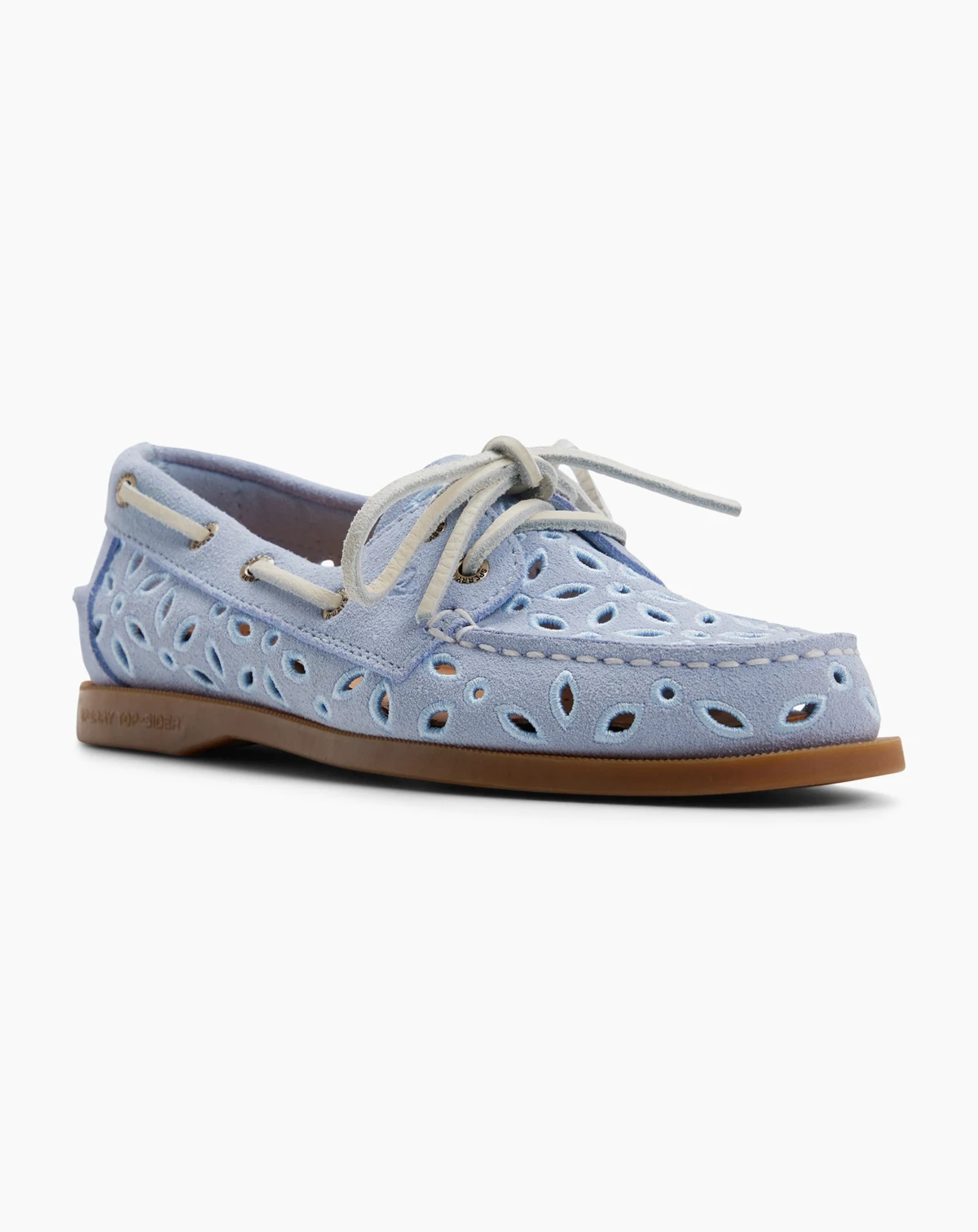 Women's Authentic Embroidered Perforated Round Toe Boat Shoes