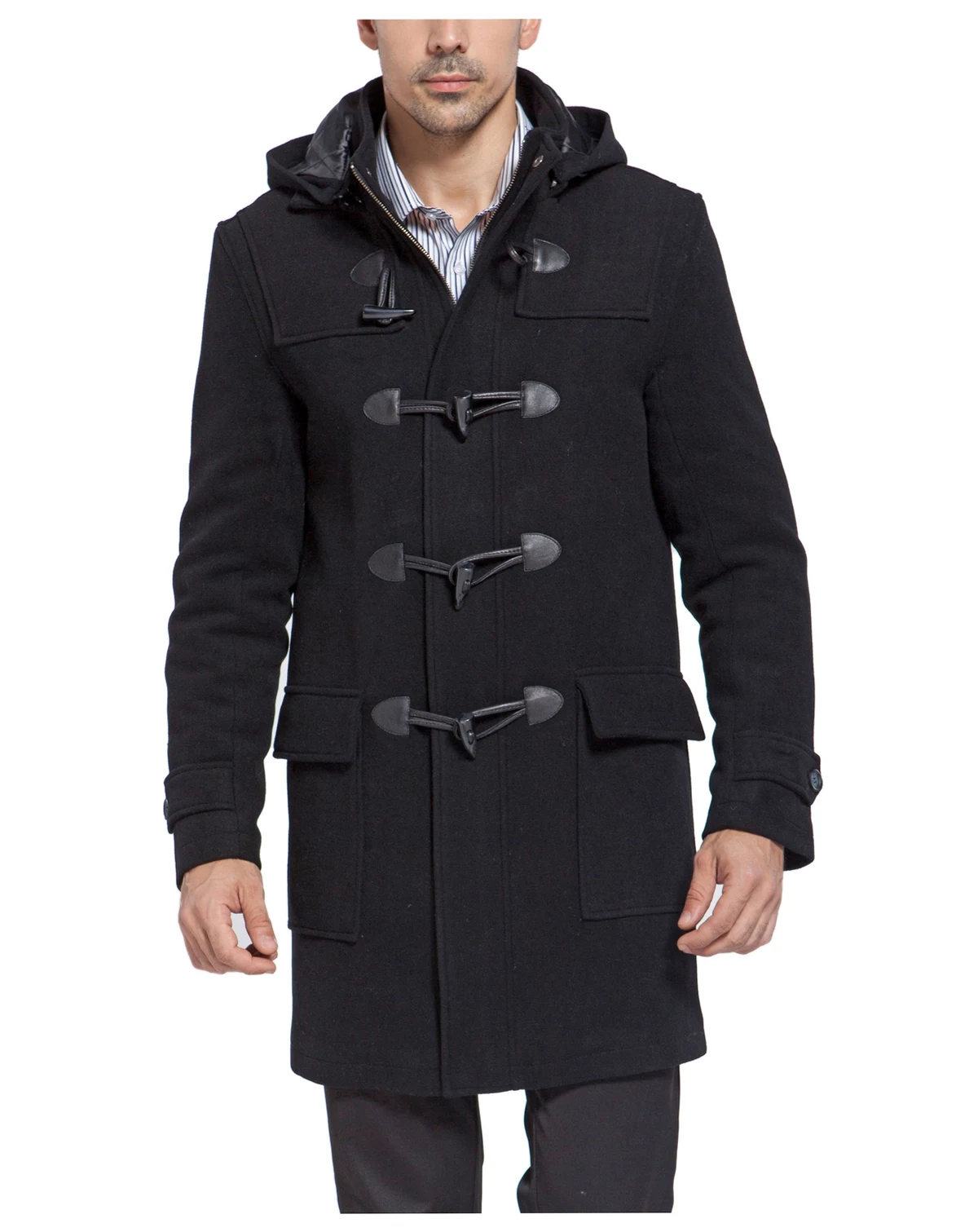 Men Benjamin Wool Blend Classic Duffle Coat