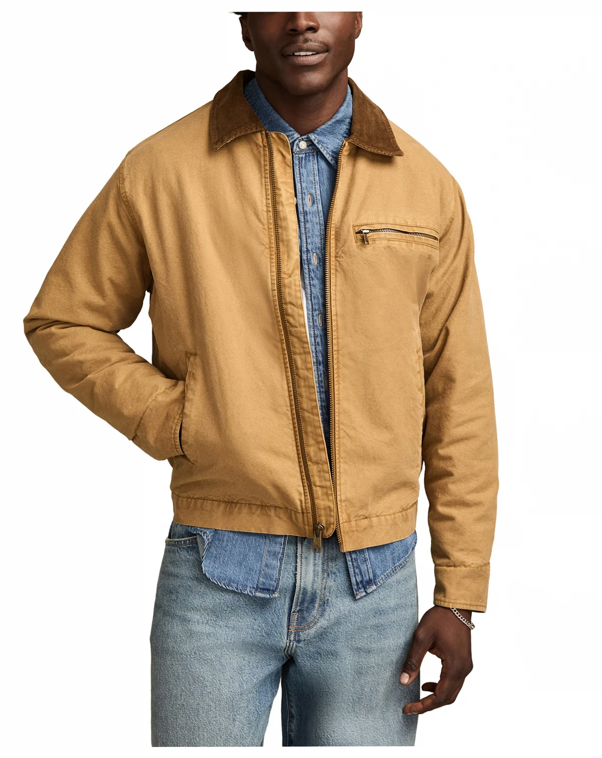 Men's Canvas Work Long Sleeves Jacket