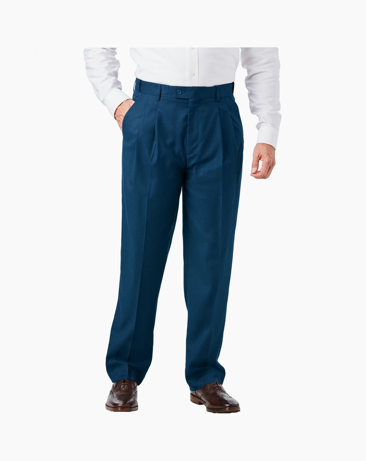 Big & Tall Easy Movement Pleat-Front Expandable Dress Pants