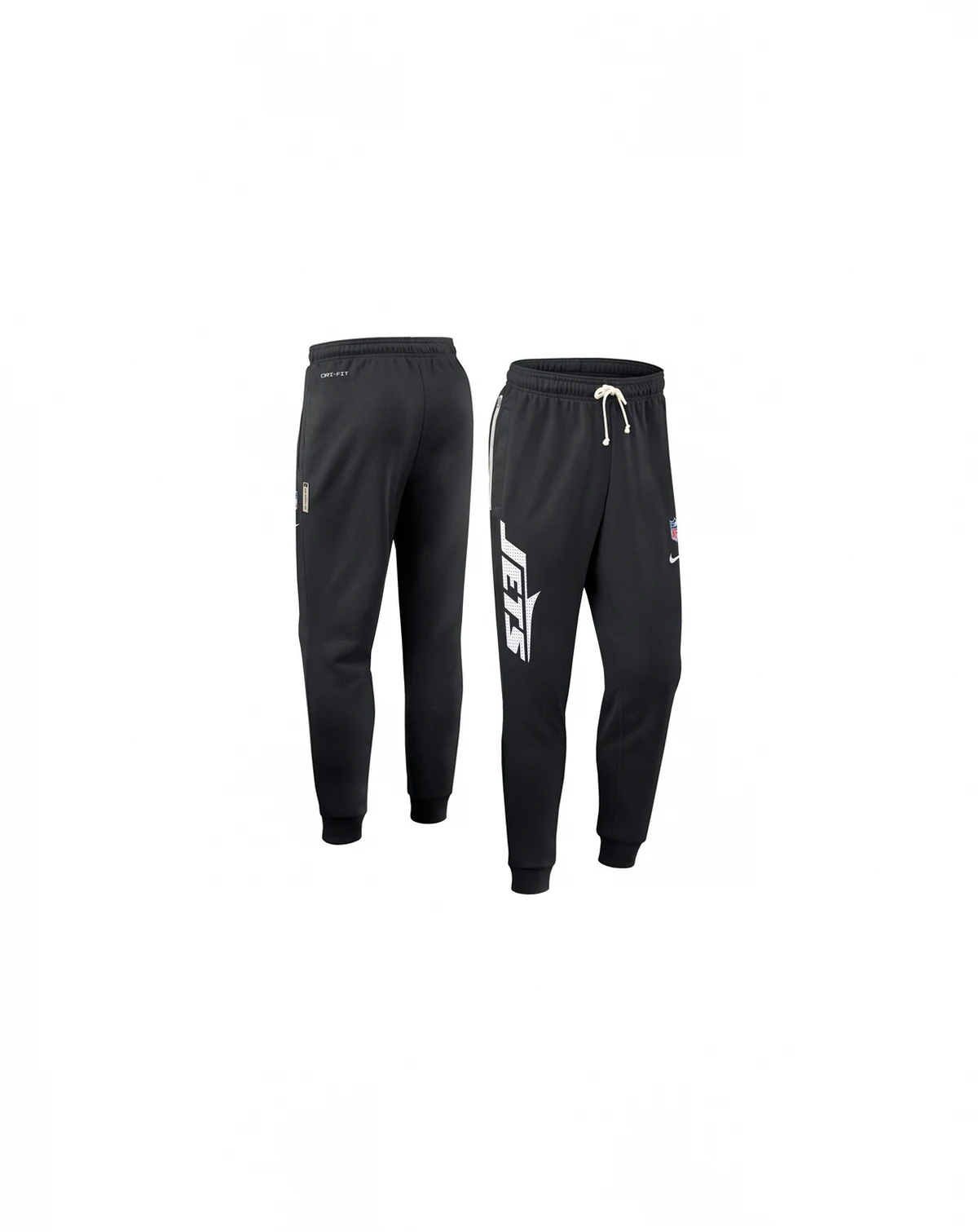 Men's Black New York Jets Sideline Ground Game Performance Taper Pants