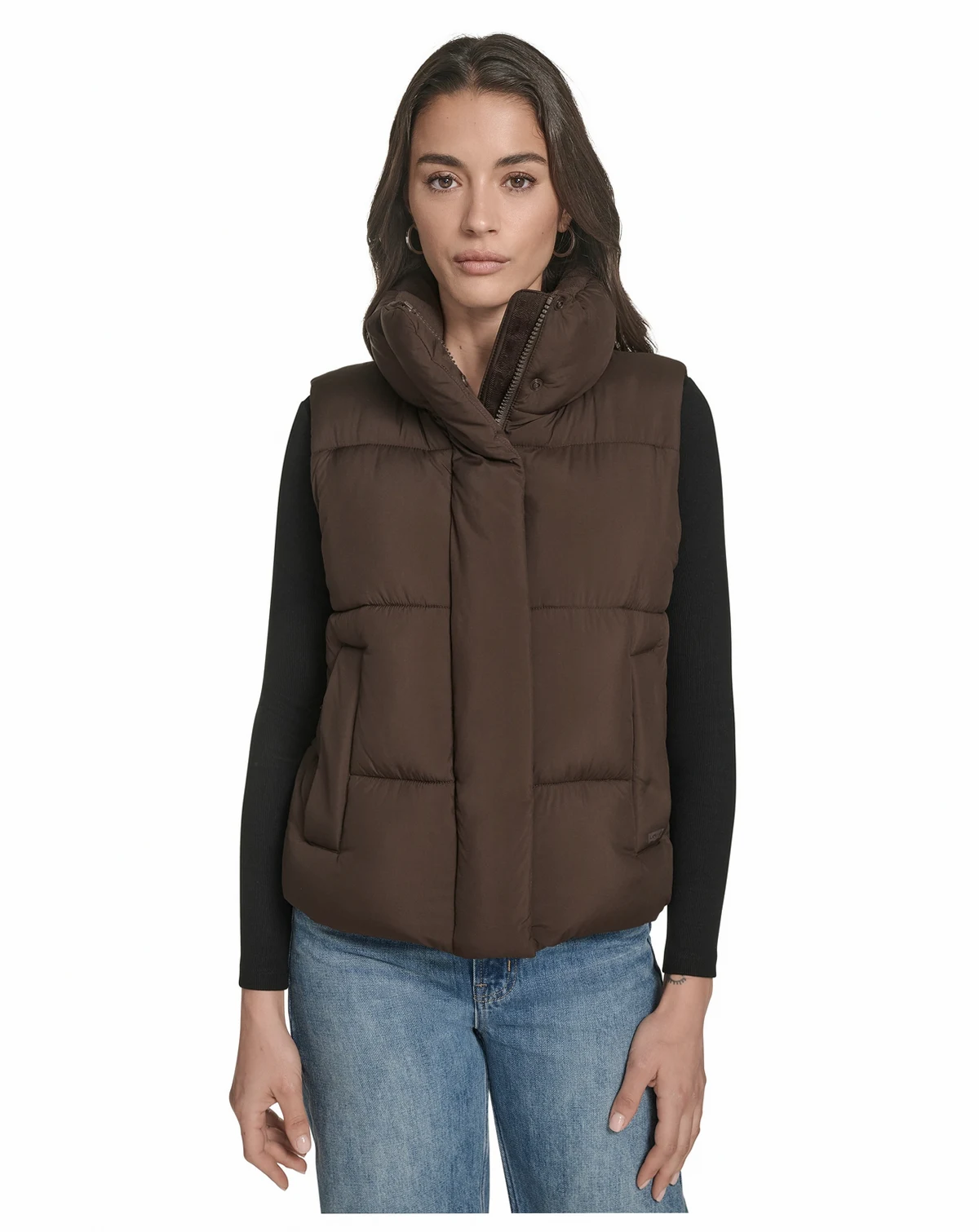Women's Stand Collar Puffer Vest