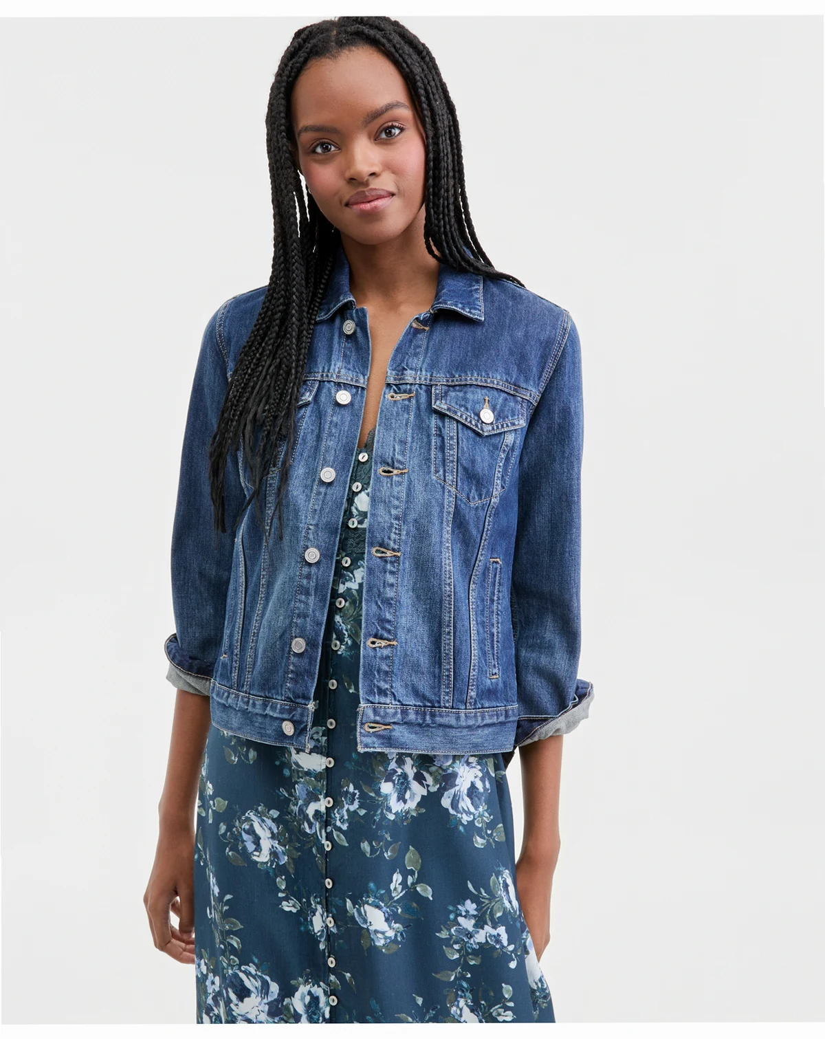 Women's Cotton Denim Trucker Jacket