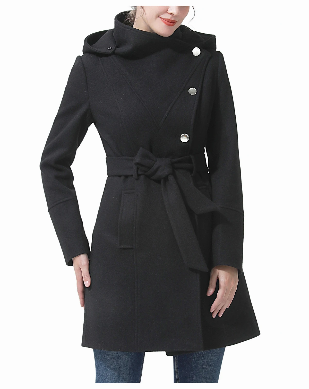 Women's Andie Wool Blend Hooded Coat
