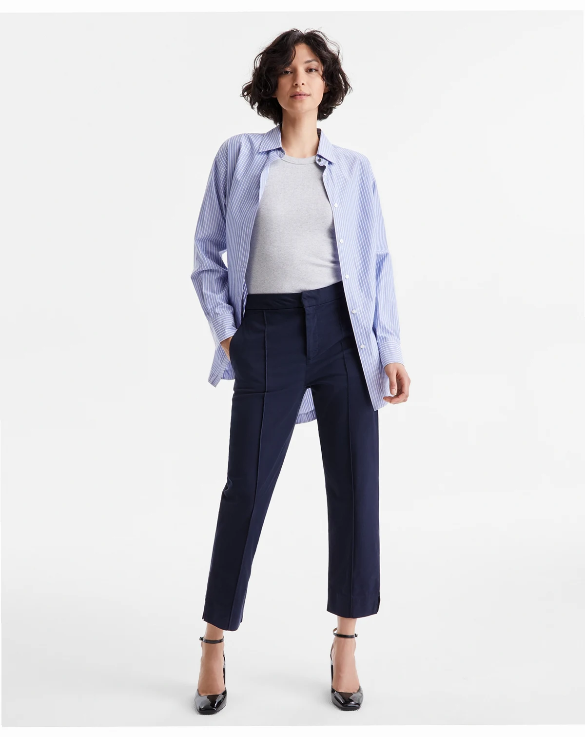 Women's High-Rise Tapered-Leg Pants