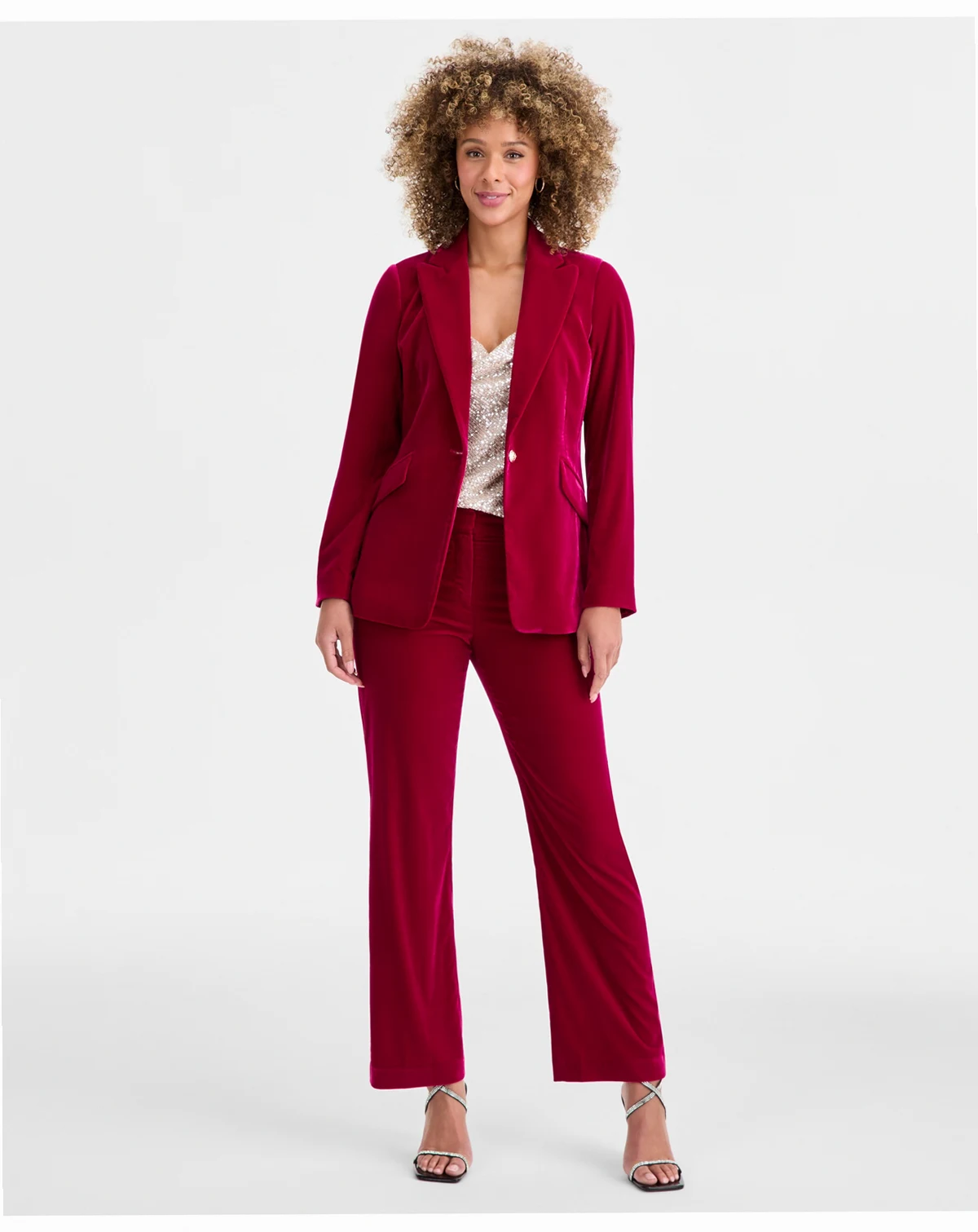 Women's Velvet Flare Pants