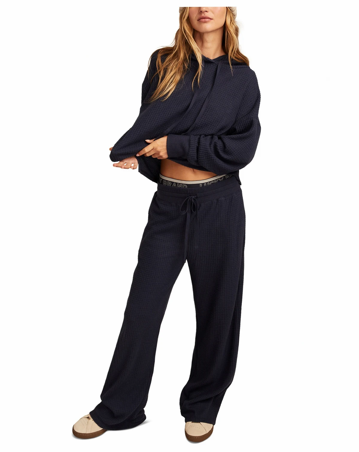 Women's Cloud Waffle Wide-Leg Pants