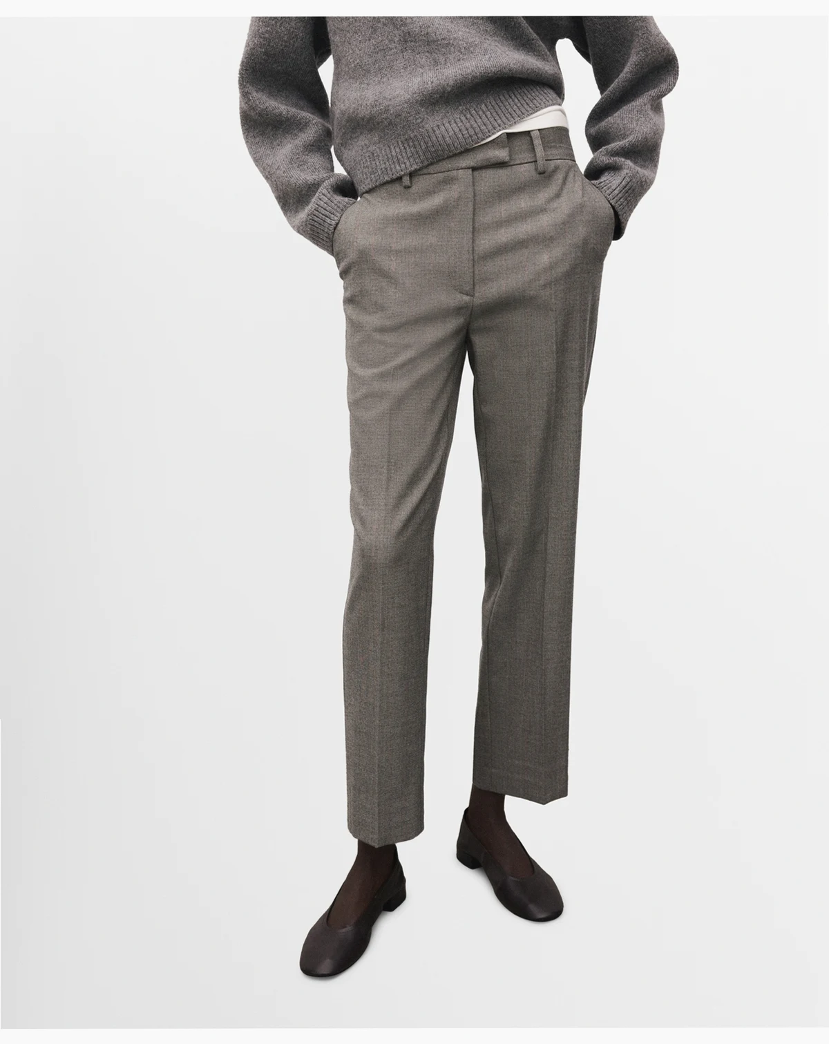 Women's Slim Cropped Pinstripe Pants