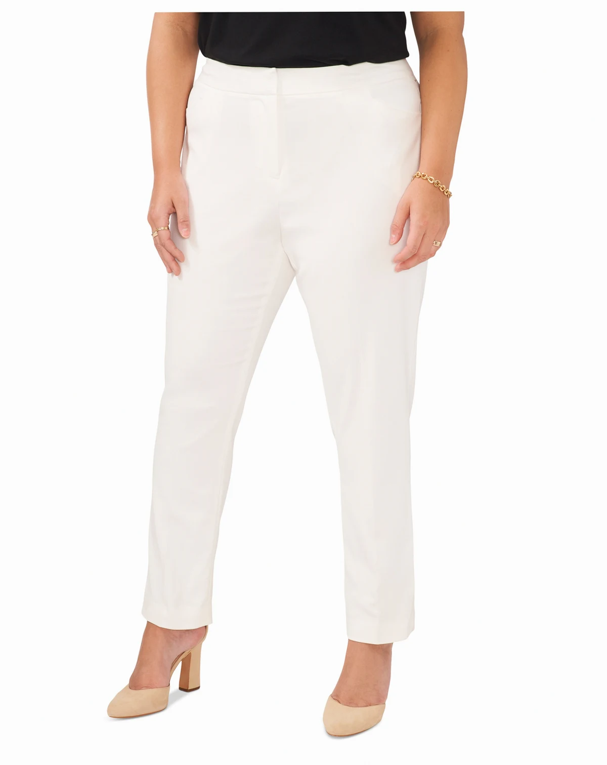 Plus Size Slim-Leg Pants