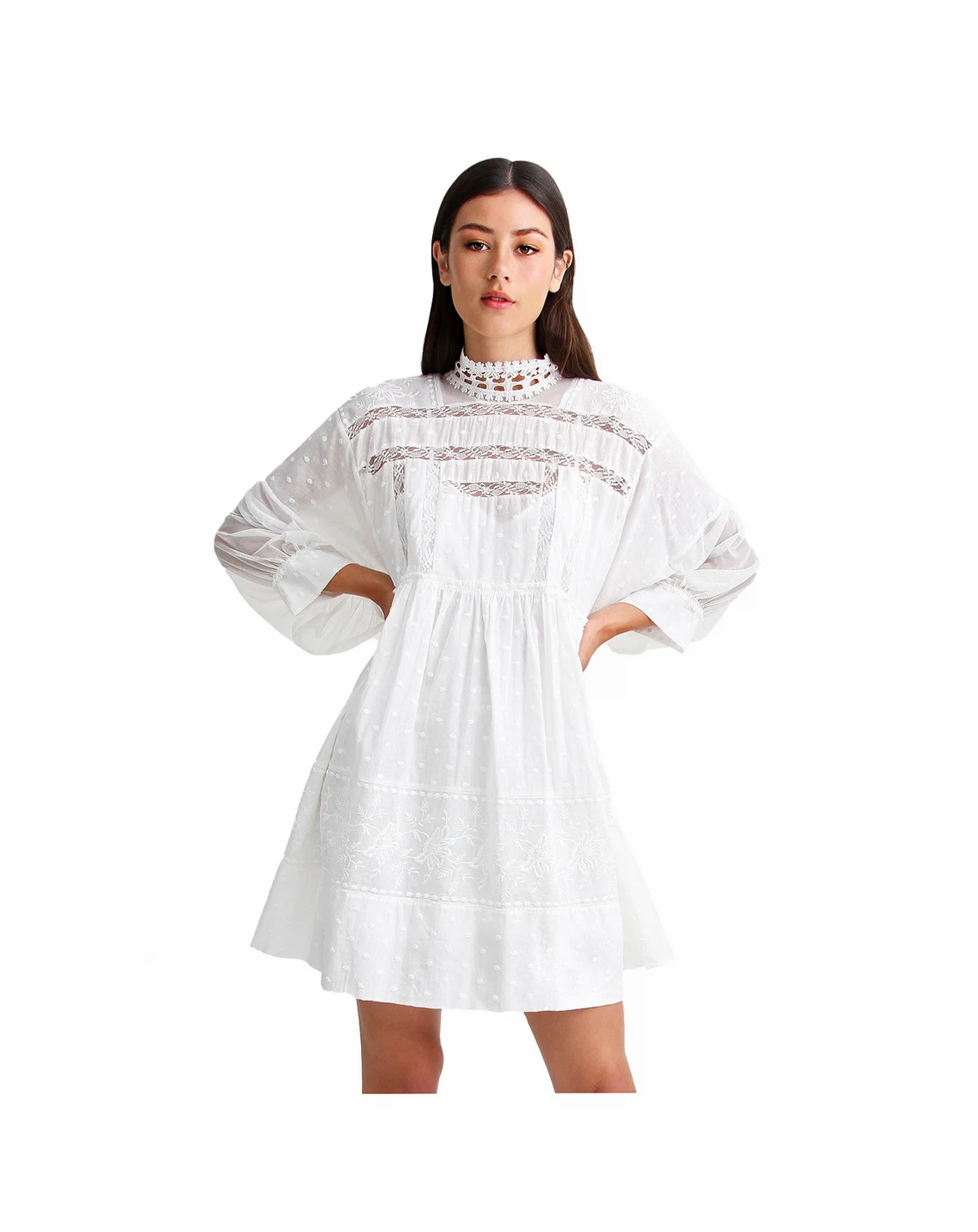 Women's Unforgettable Oversized Lace Mini Dress