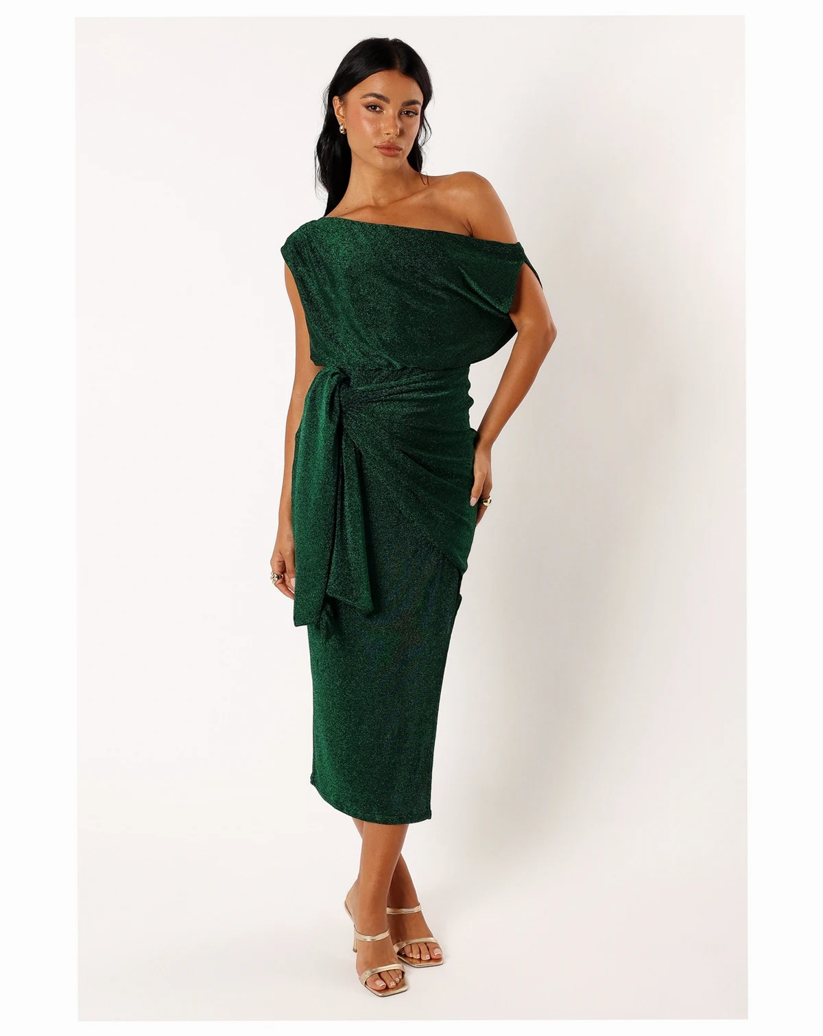 Santiago Off Shoulder Midi Dress