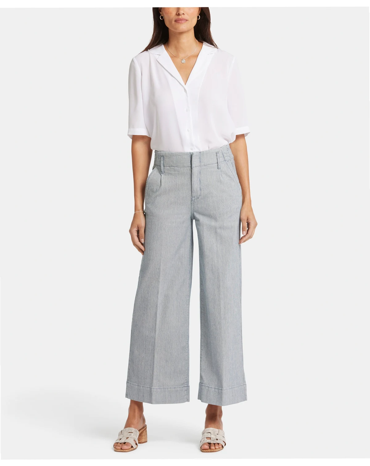 Women's Mona Wide Leg Trouser Ankle Jeans