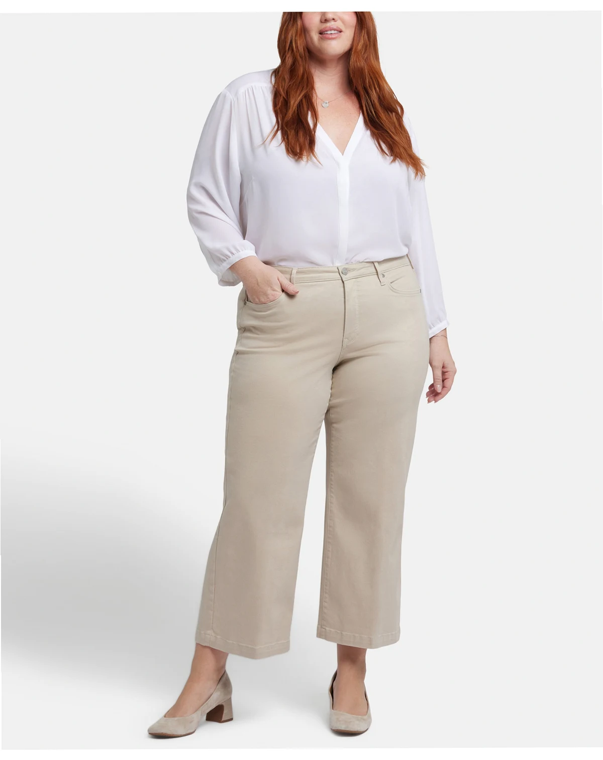 Plus Size Teresa Wide Leg Ankle Jeans
