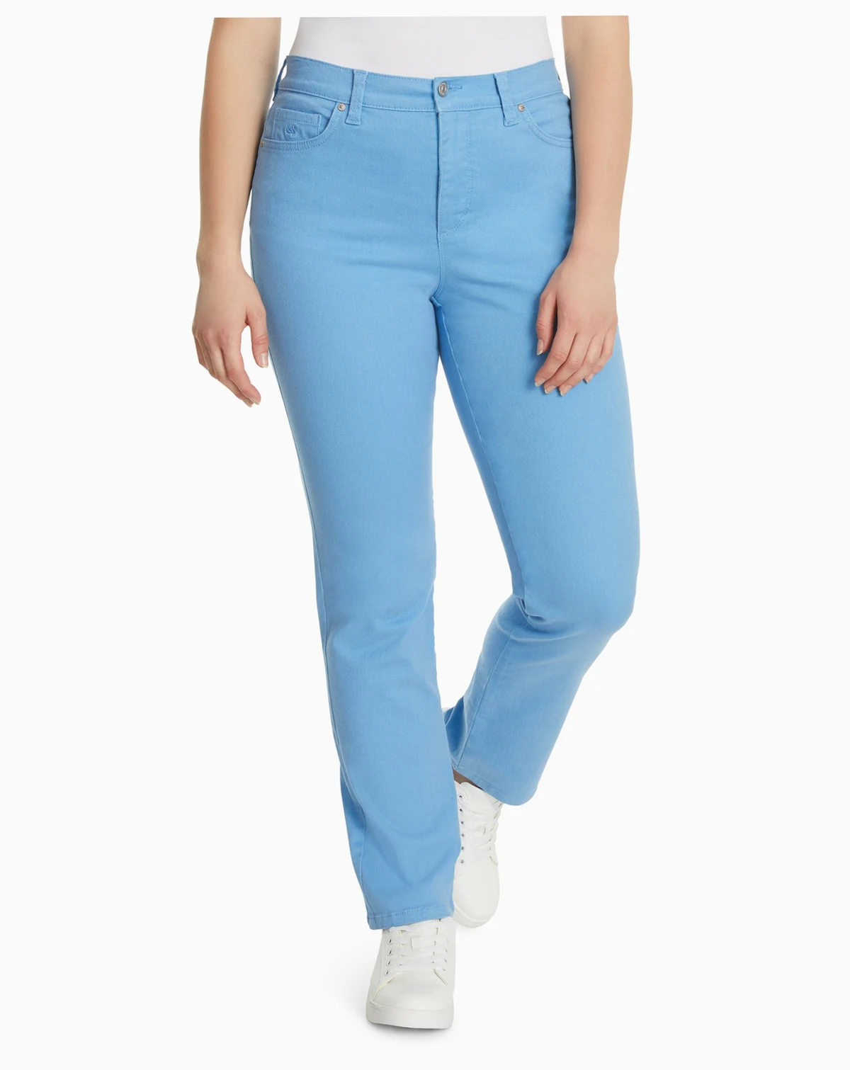 Petite Amanda Straight-Leg Jeans