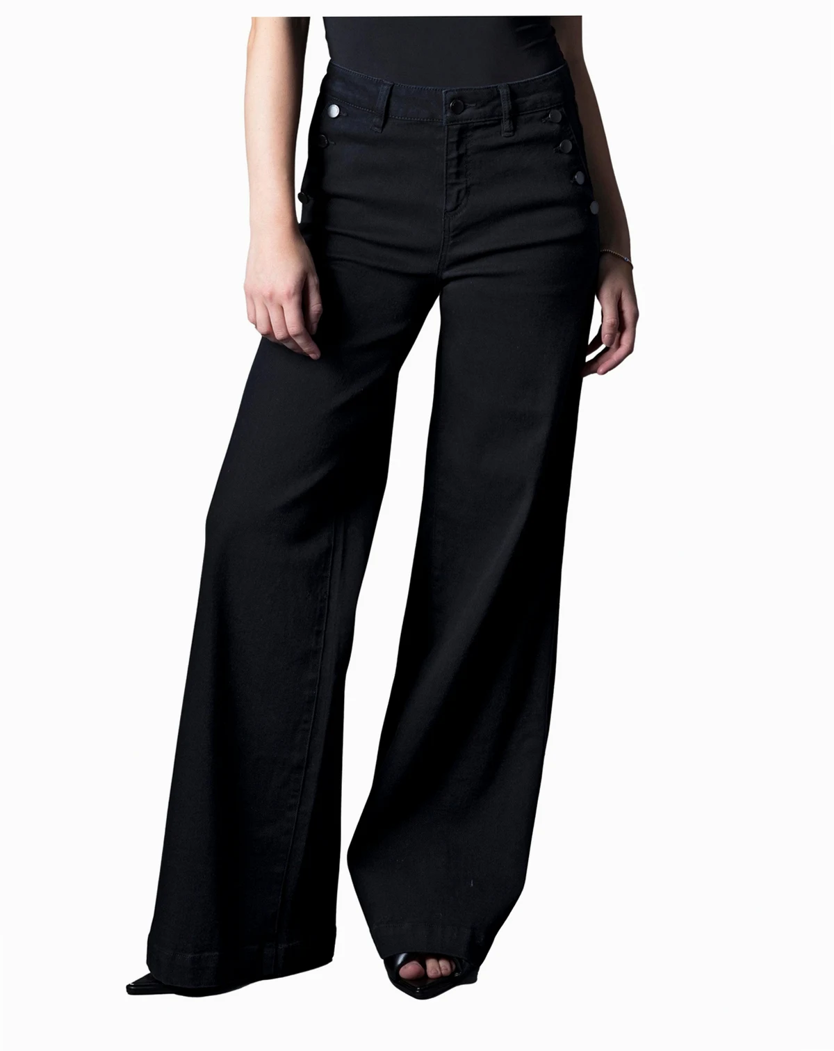 Women's Selena Mid Rise Wide Leg Jeans