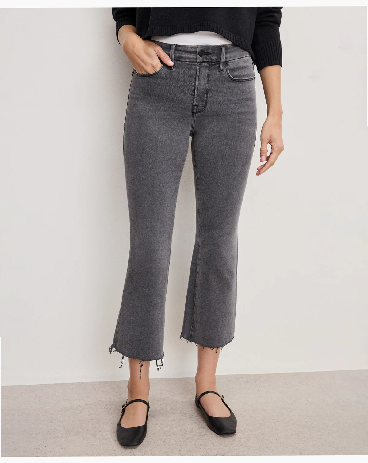 Women's Soft Tech Good Cropped Mini Boot Jeans, Regular & Plus Size