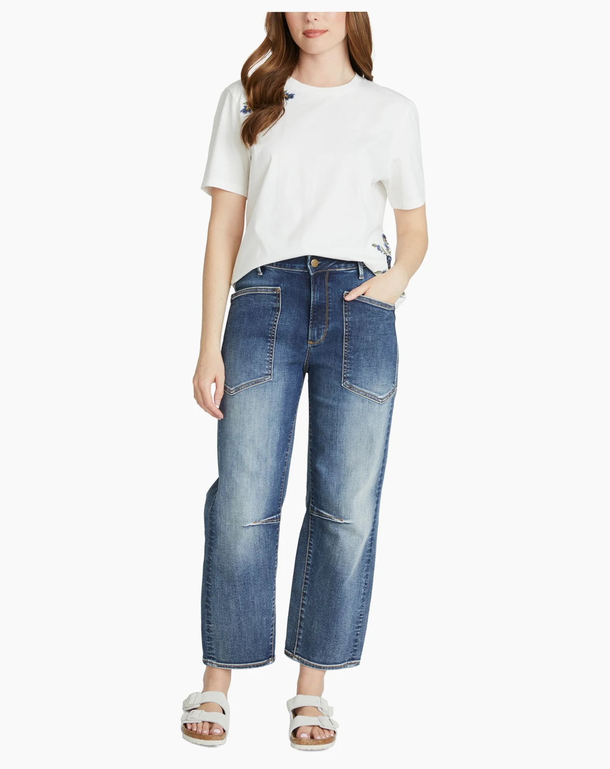 Women's Barbara X Trinity Barrel-Leg Jeans