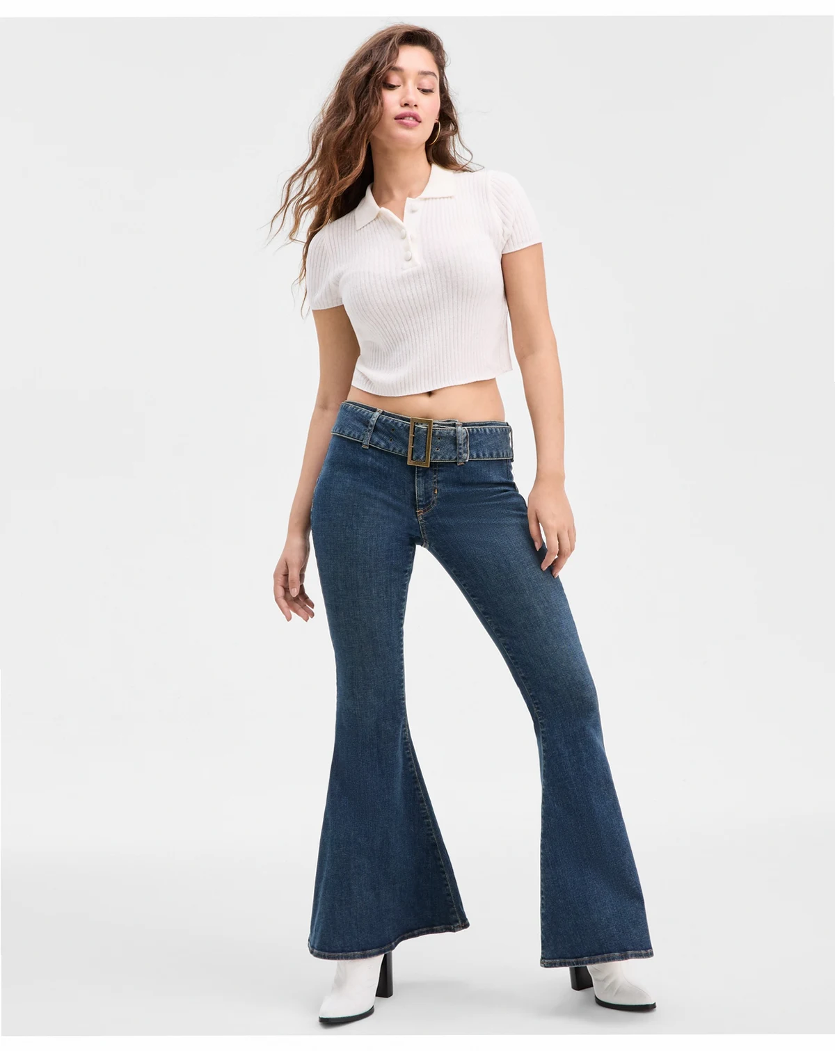 Women's Franki Mid-Rise Flare-Leg Jeans