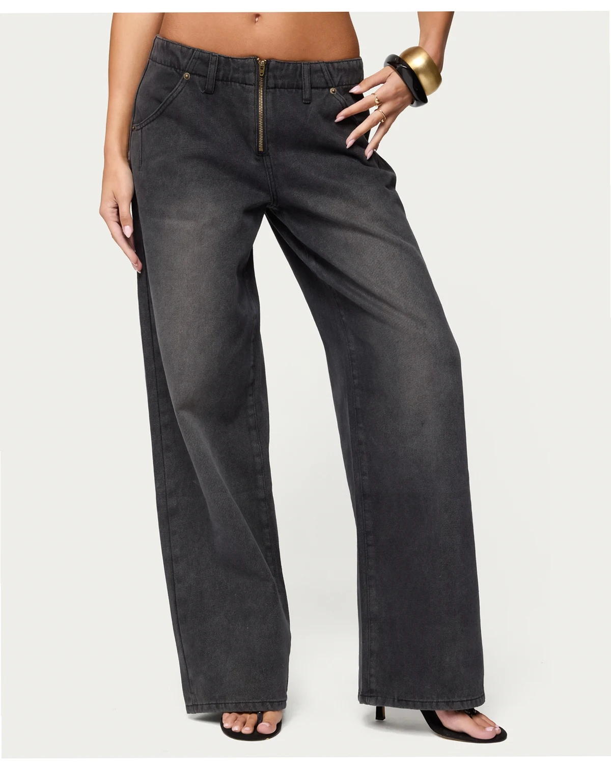 Women's Aliyah Zip Low Rise Jeans
