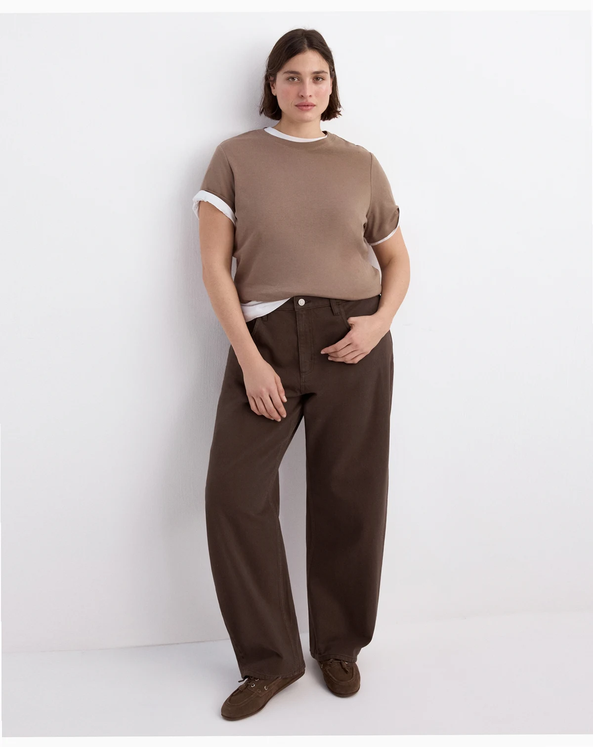 Women's High-Waisted Barrel Jeans
