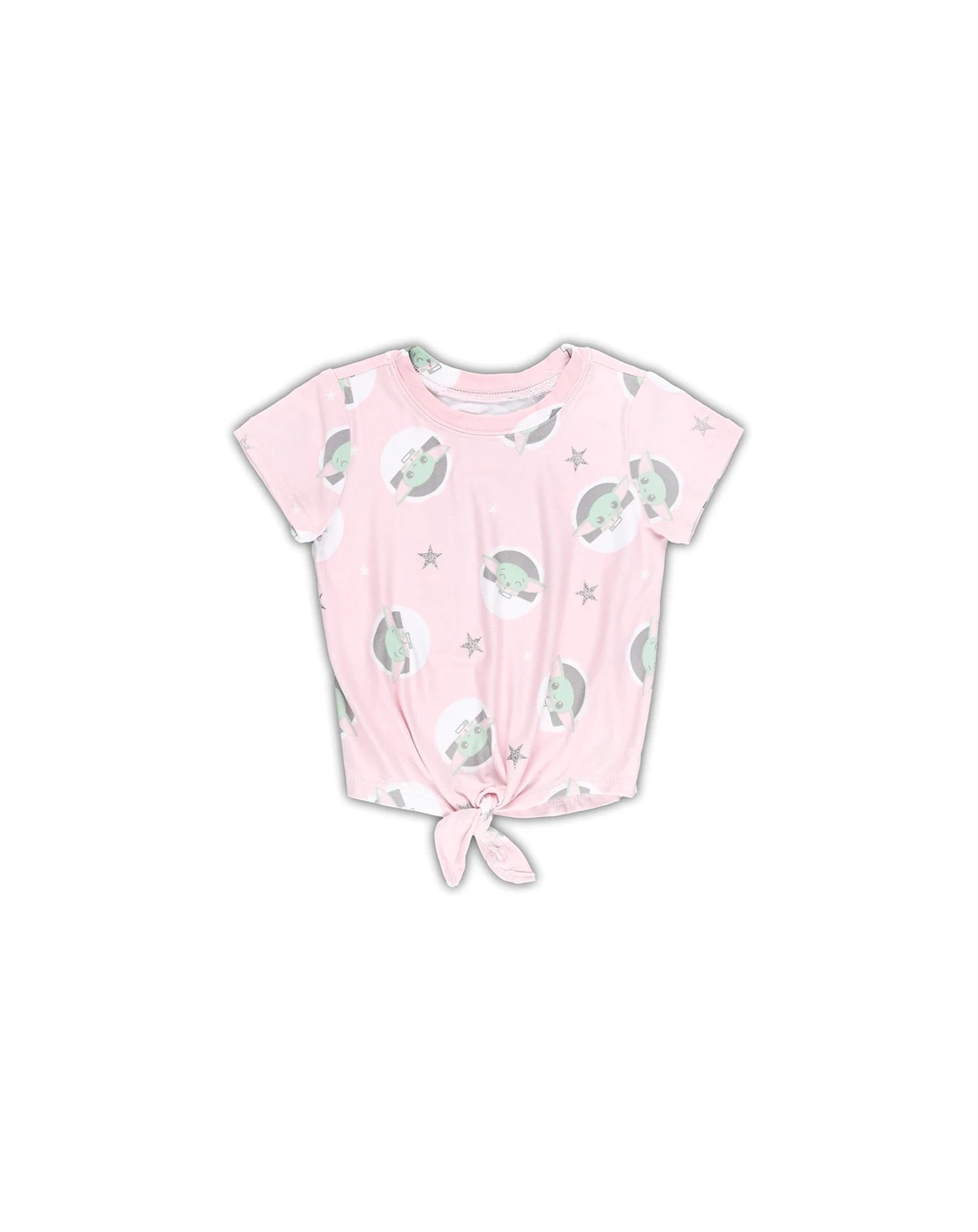 Toddler Boys and Girls Pink The Mandalorian Baby Yoda Just Floatin' T-shirt
