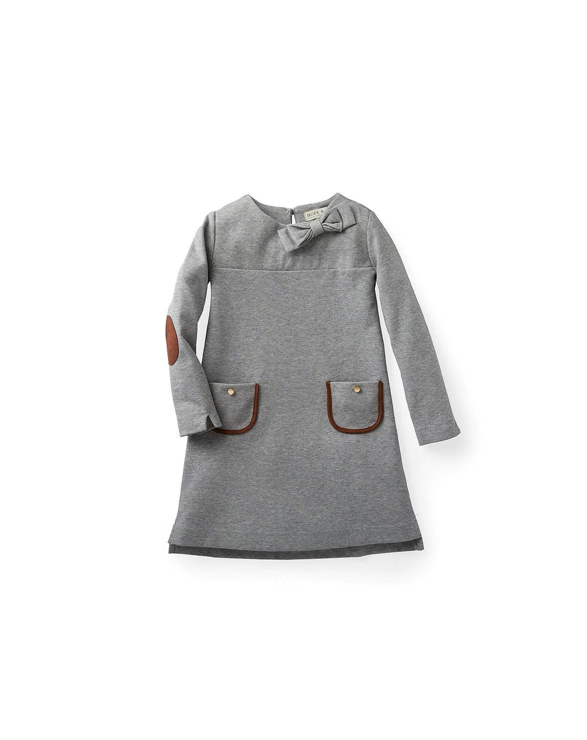 Toddler Girls Long Sleeve Quilted Ponte Riding Dress