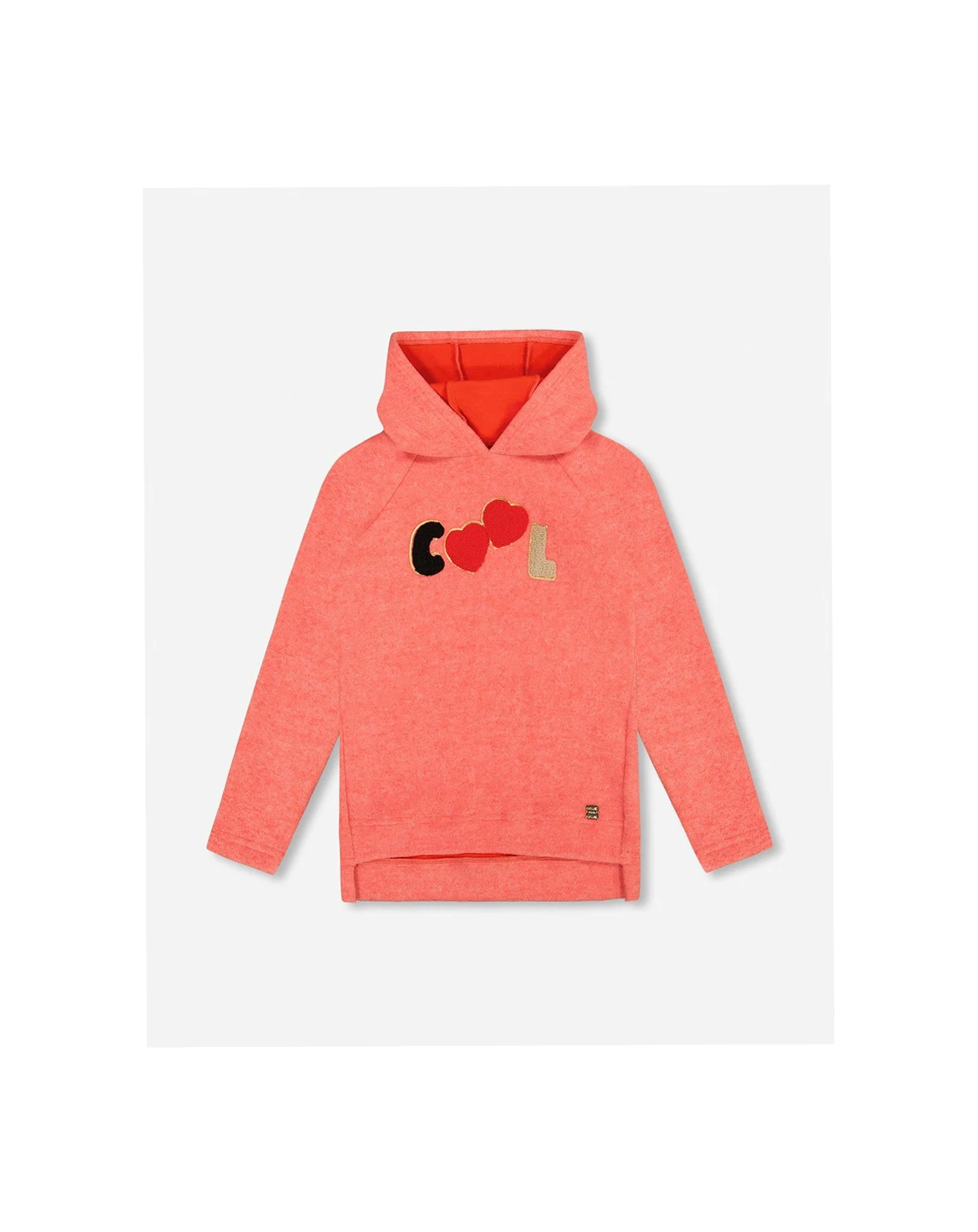 Toddler Girls Ultra Soft Hooded Tunic Coral - Toddler|Child