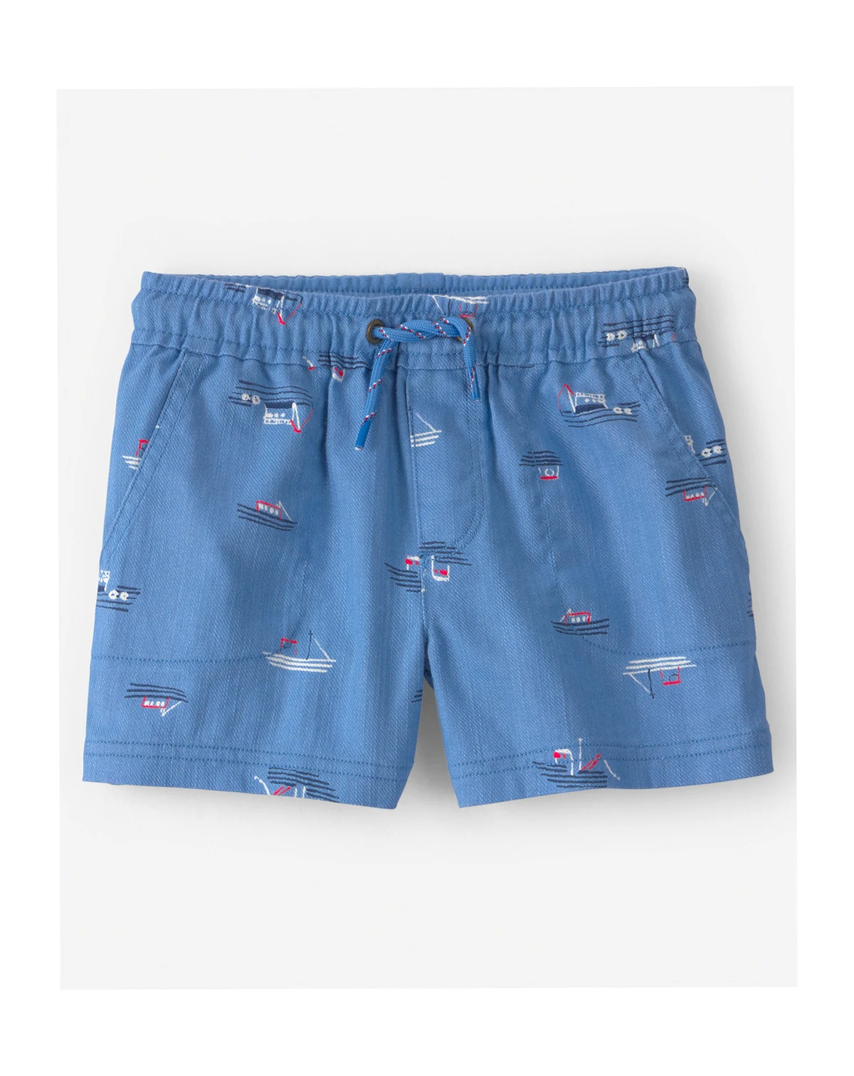 Girls' Toddler 2T- 5T Sailboat Twill Pull-On Shorts