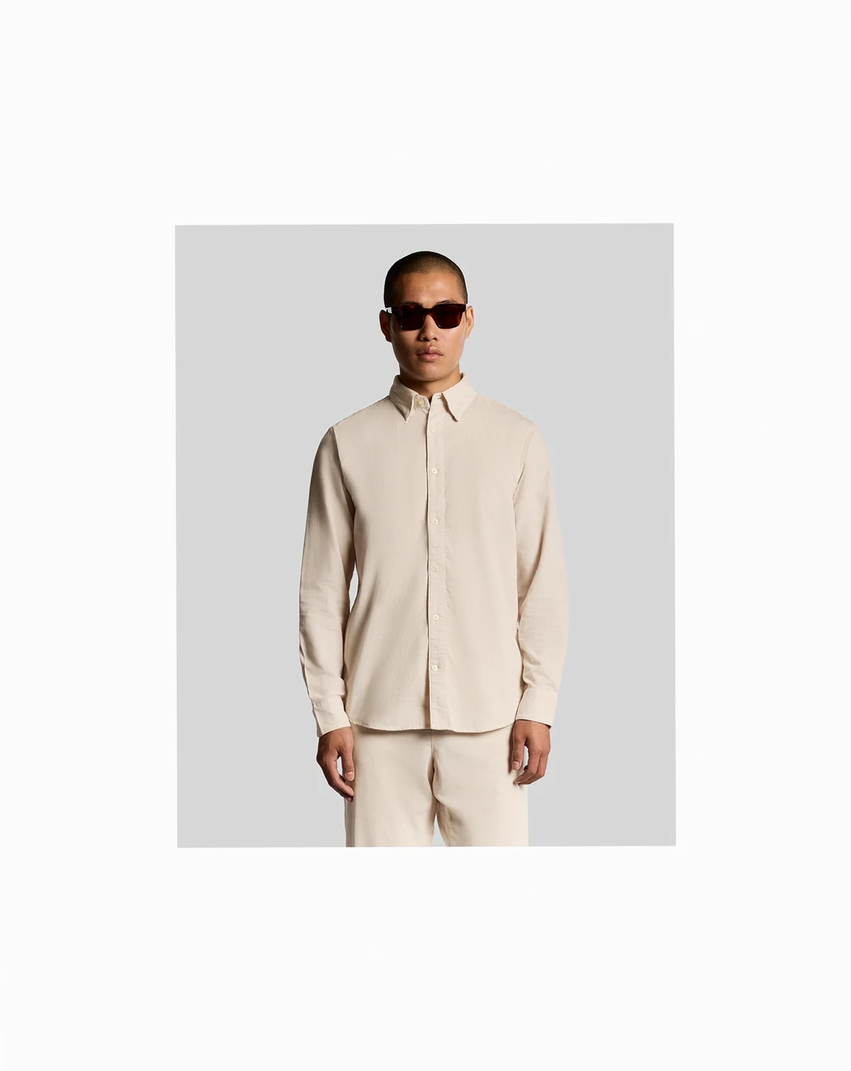 Men's Long Sleeve Micro Corduroy Shirt