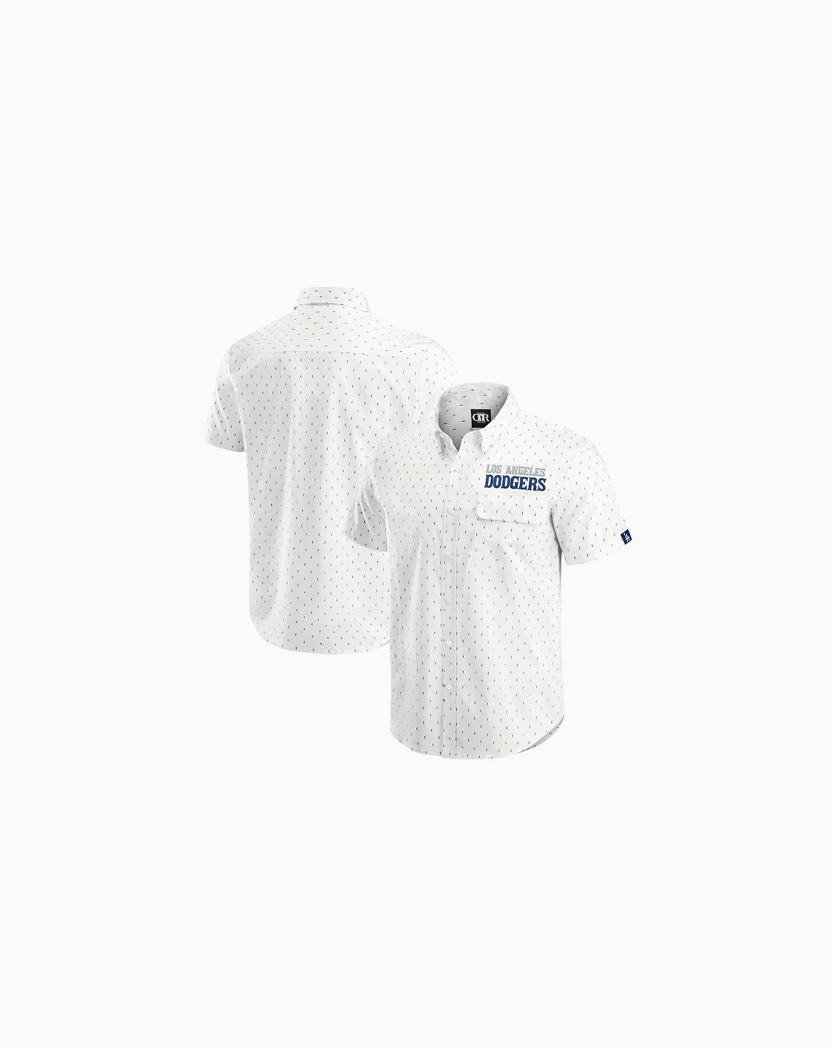 Darius Rucker Collection by Men's Cream Los Angeles Dodgers Printed Button-Down Shirt