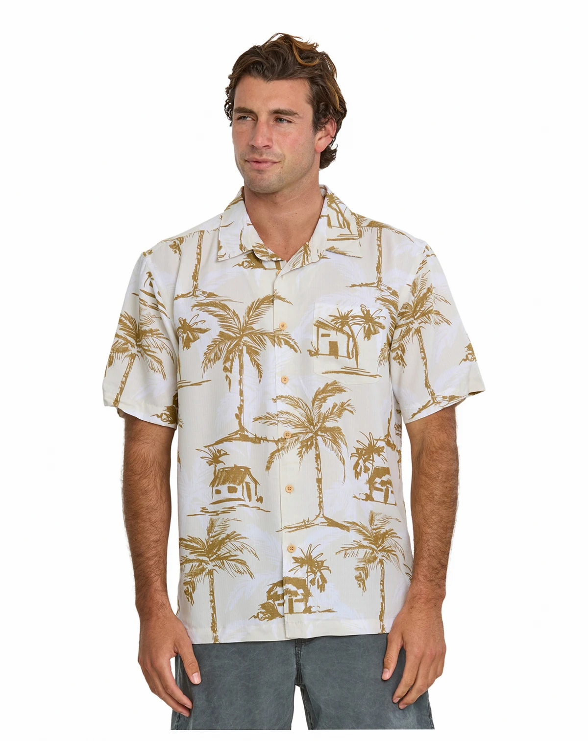 Quiksilver Men's Off The Grid Woven Shirt