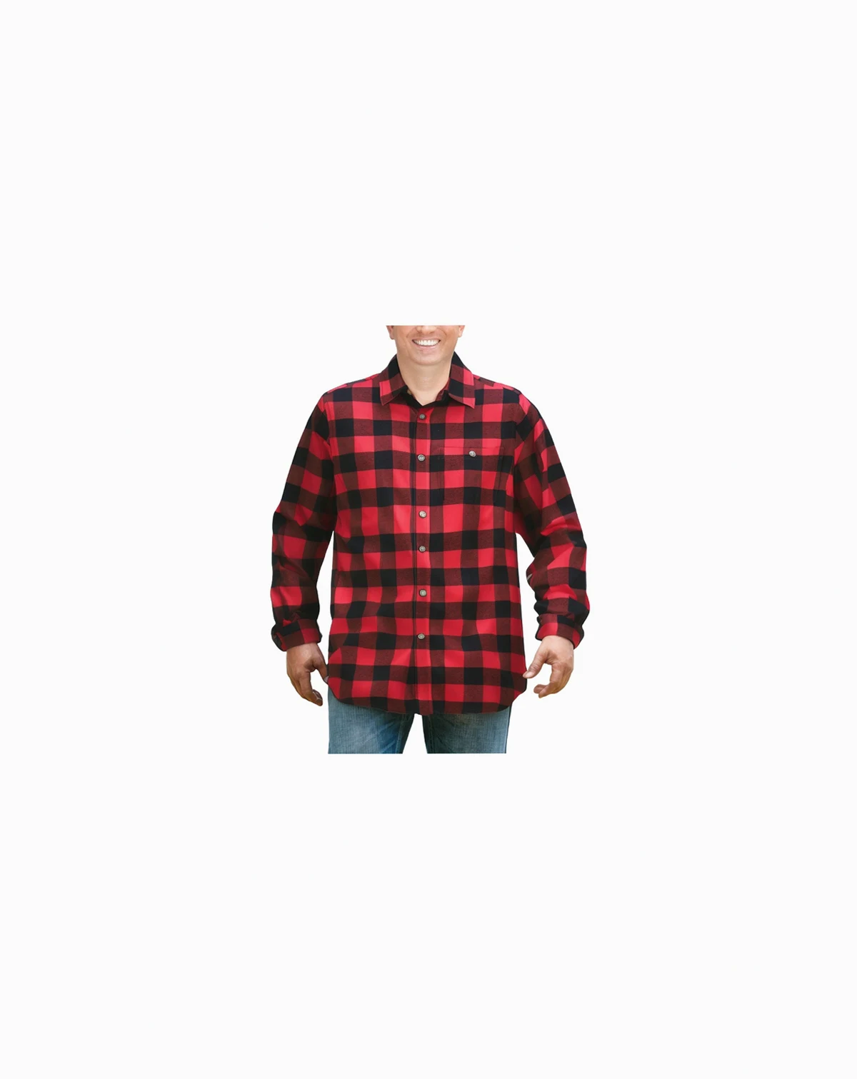 by KingSize Men's Big & Tall Flannel Shirt