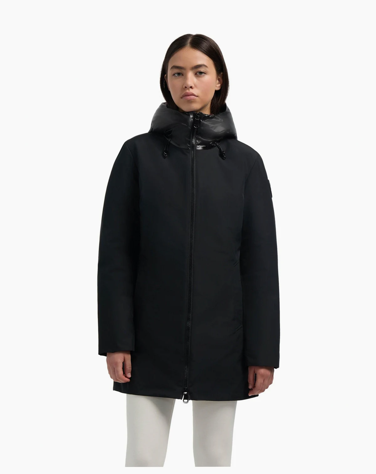 Women's Nova Mixed Media 3 in 1 Coat with Fixed Hood