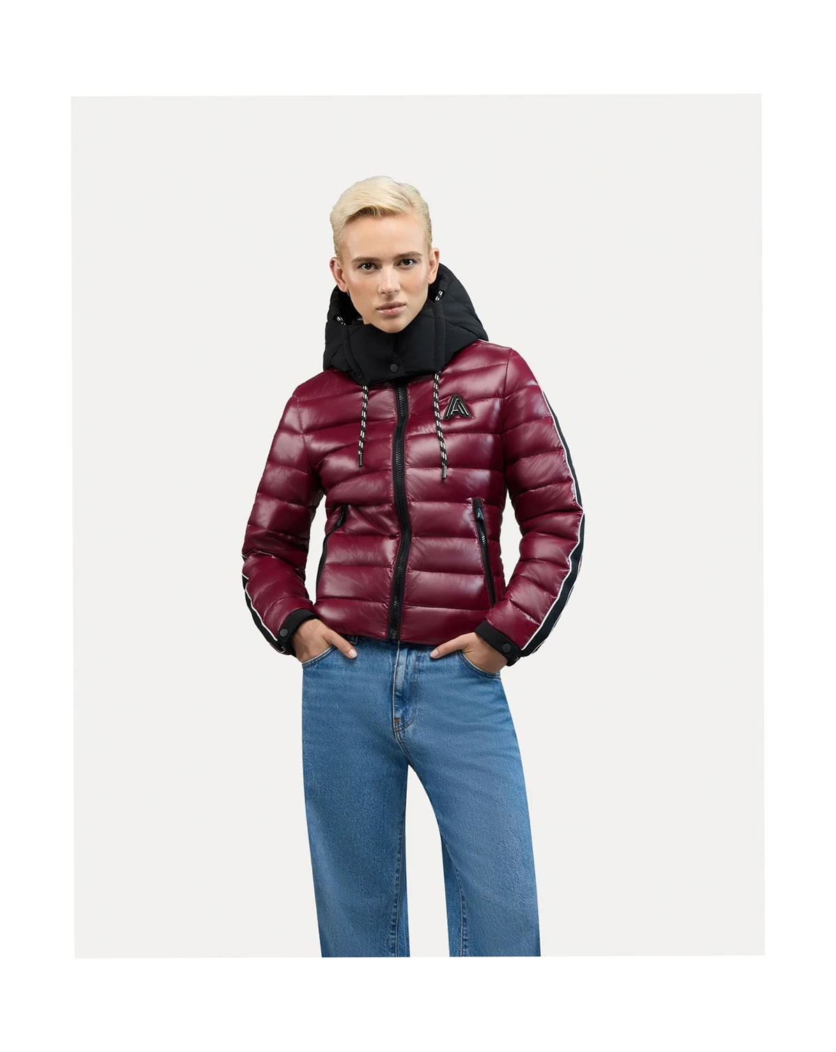 Women's Rousset Lightweight Cinched Puffer Jacket with Contrast Detailing